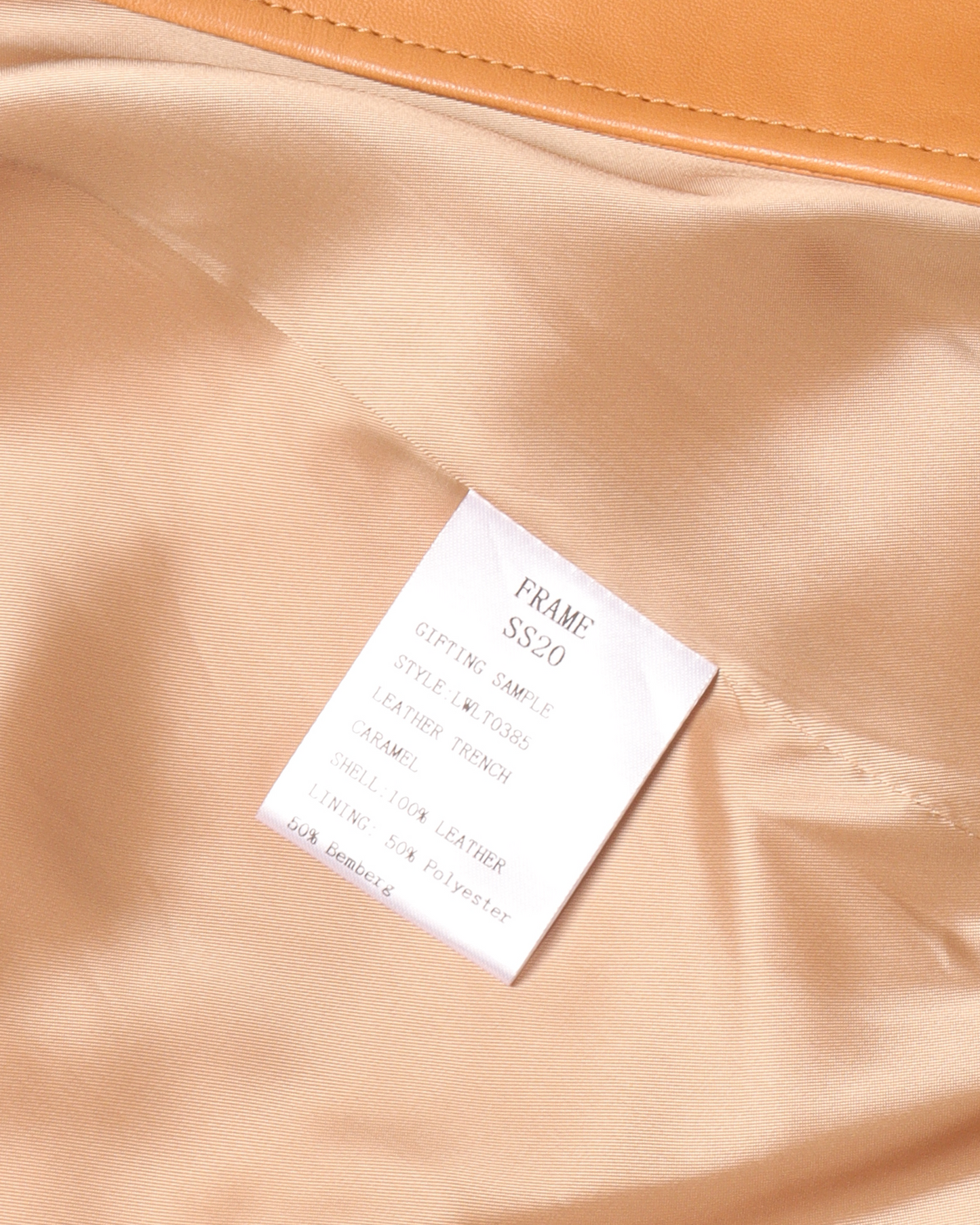 SS20 Sample Leather Coat