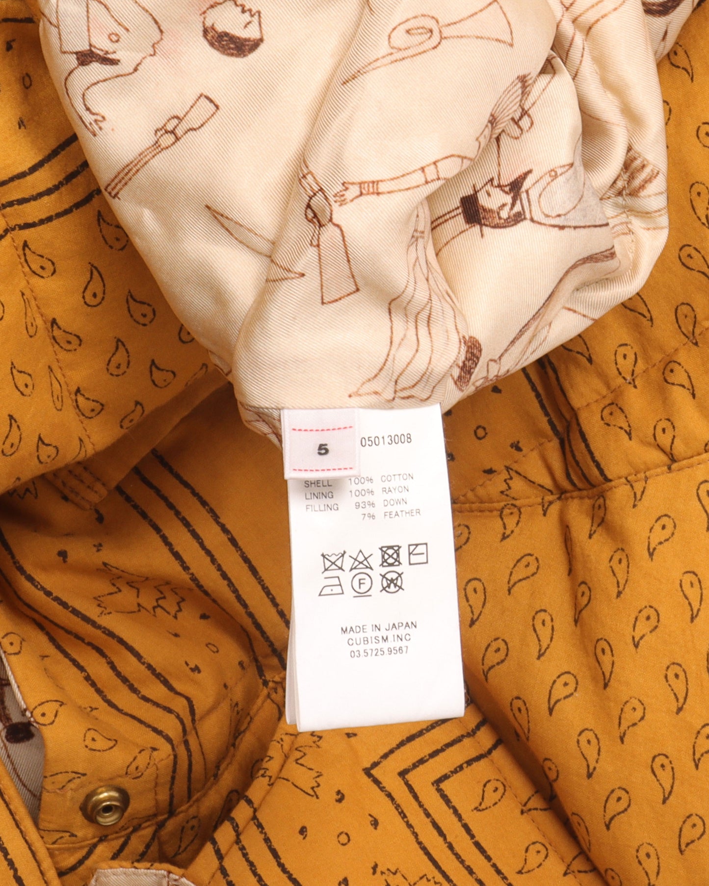 Orange Padded Jacket