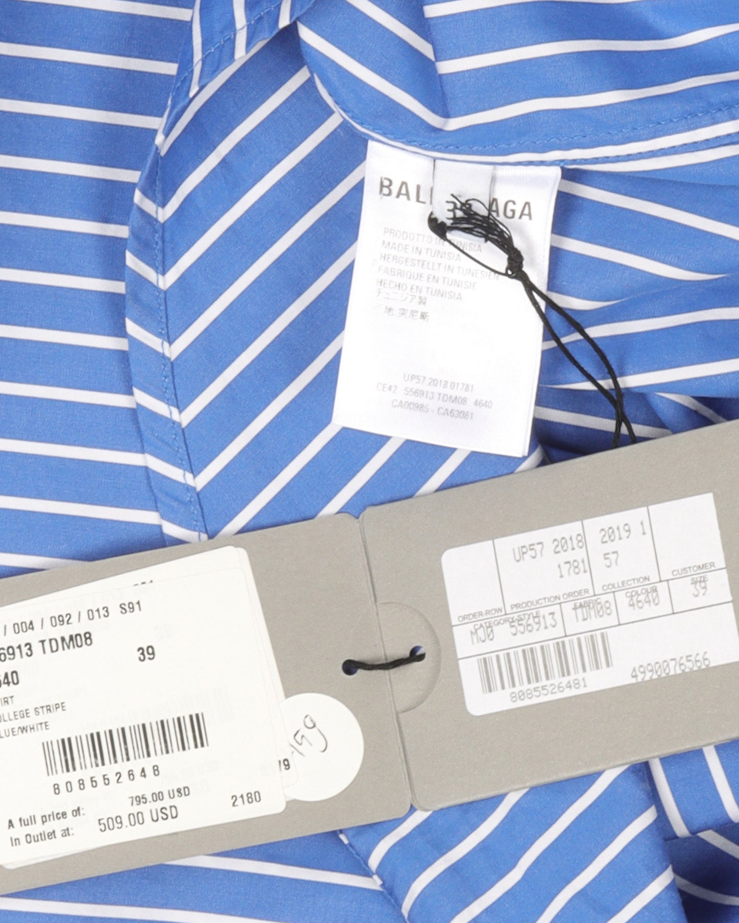 Striped Logo Short Sleeve Shirt