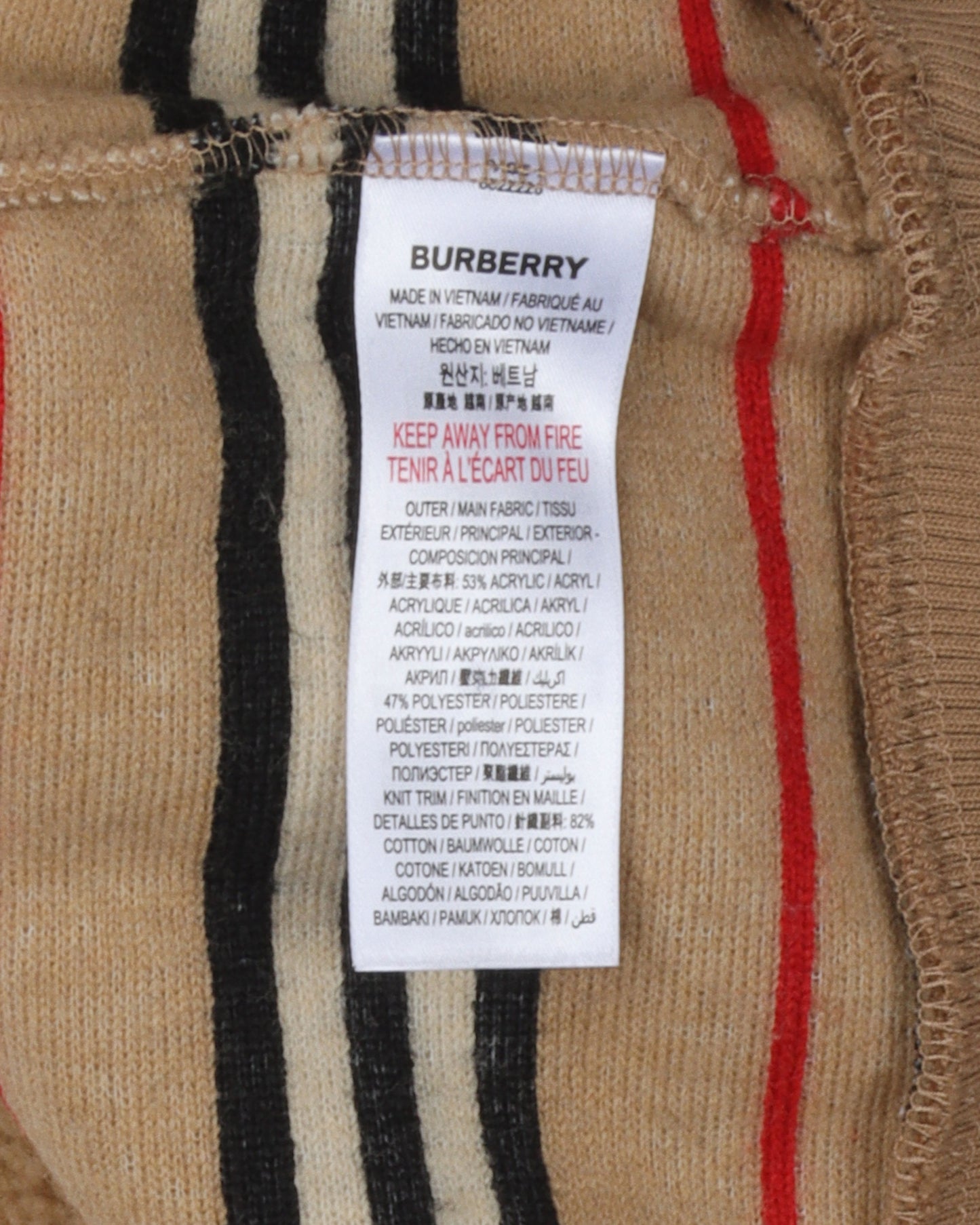 Fleece Stripped Sweater