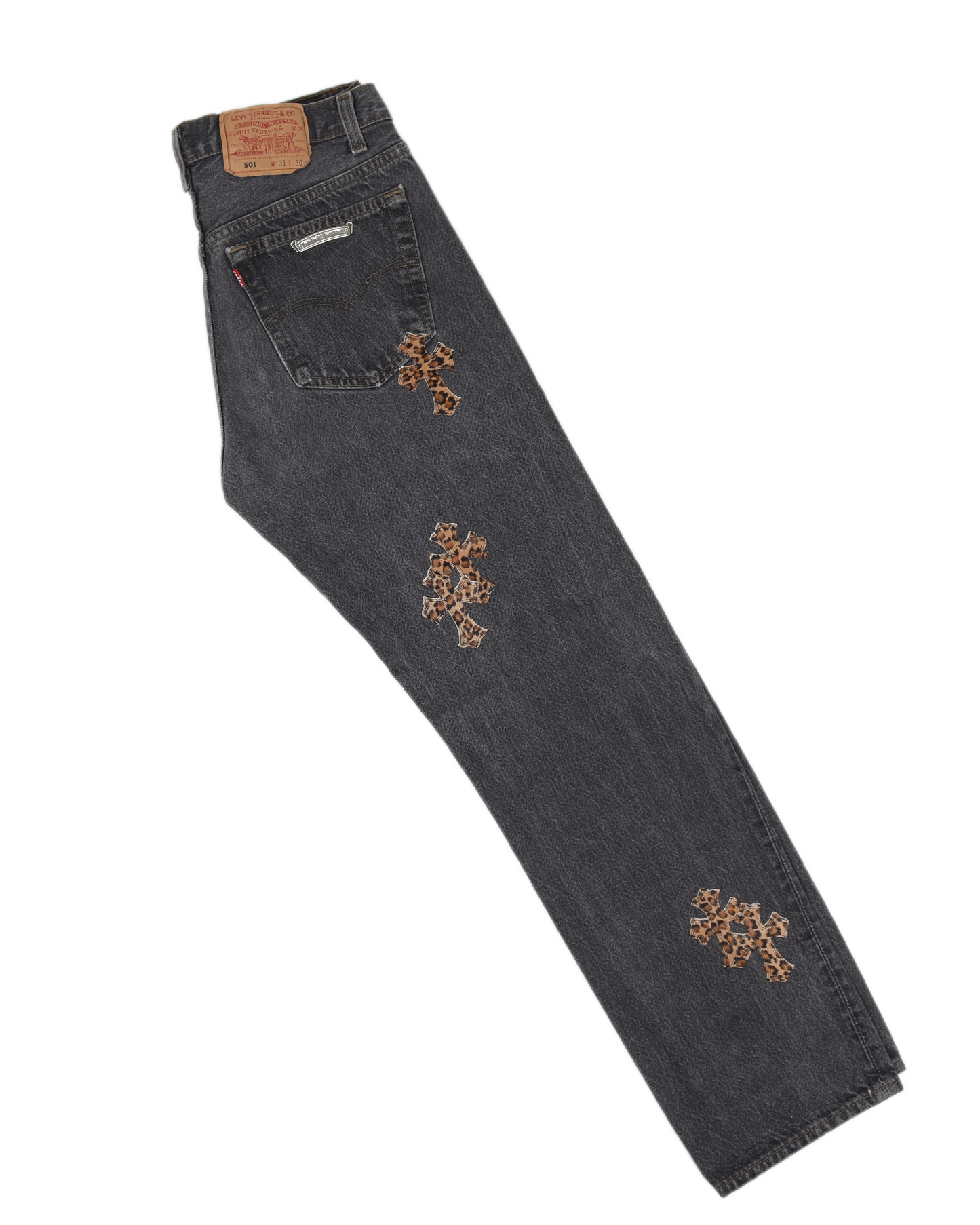 LEVI'S LEOPARD CROSS PATCH DENIM