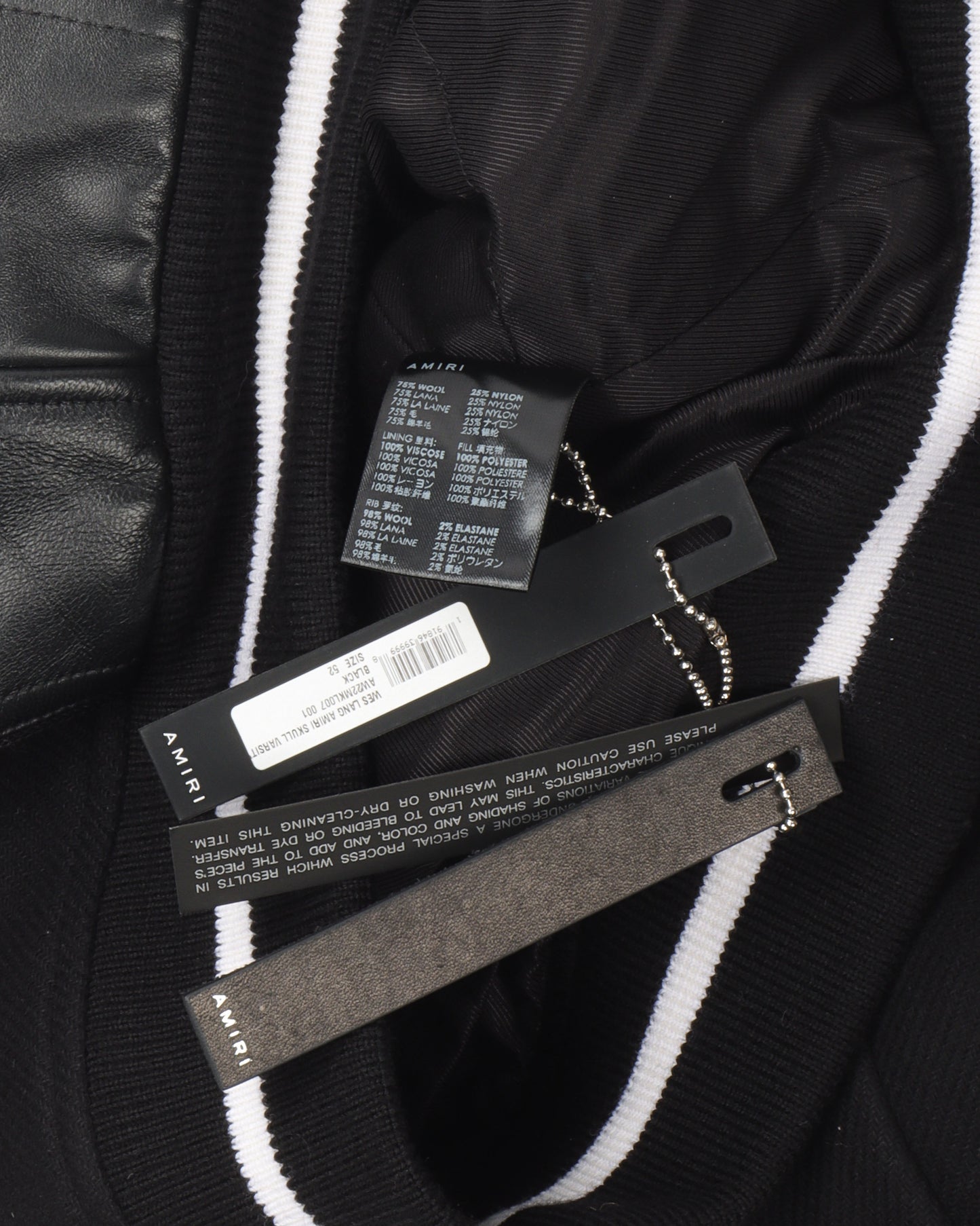 Wes Lang Shearling Collar Varsity Jacket