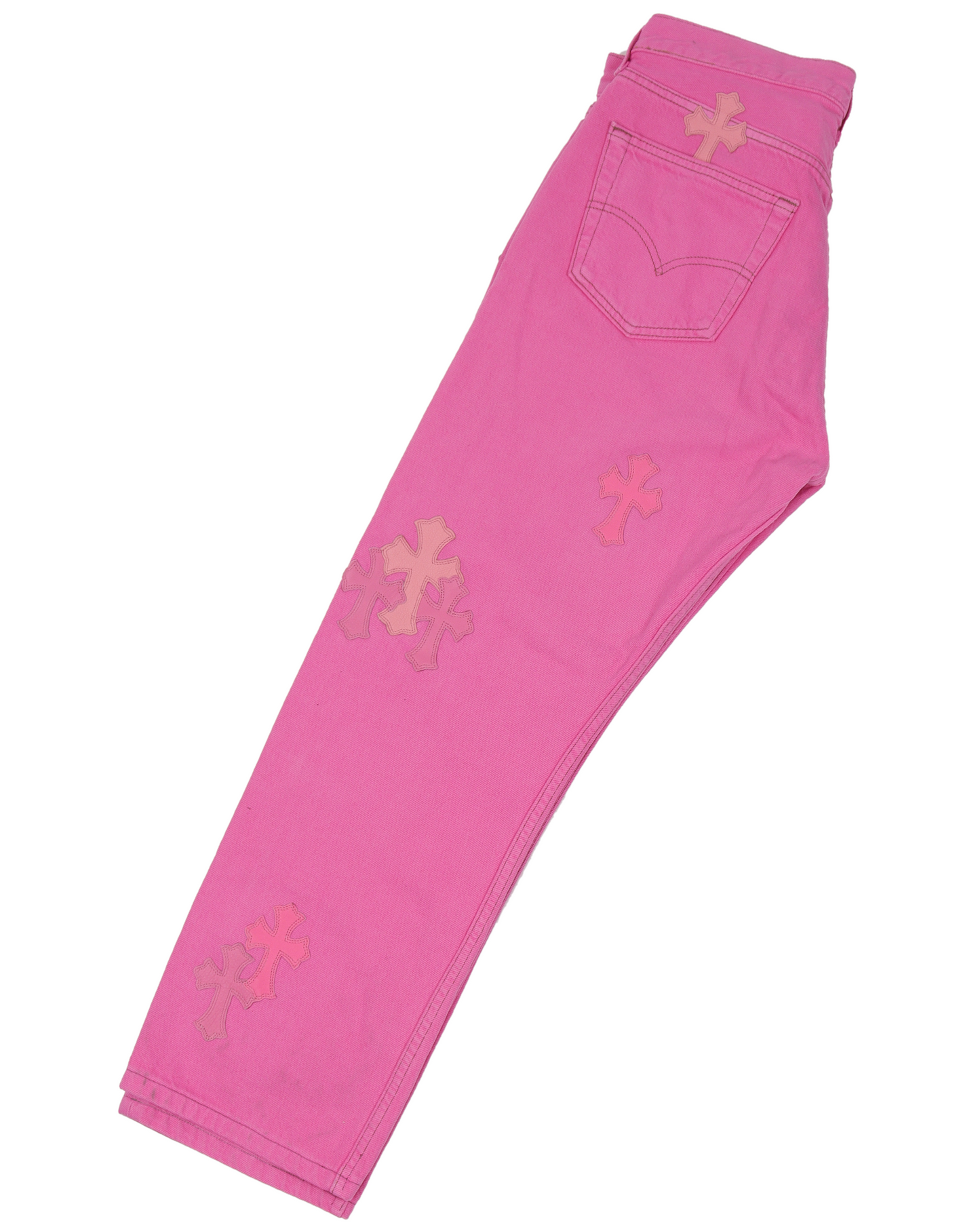 Levi's Cross Patch Denim Sex Records Neon Pink