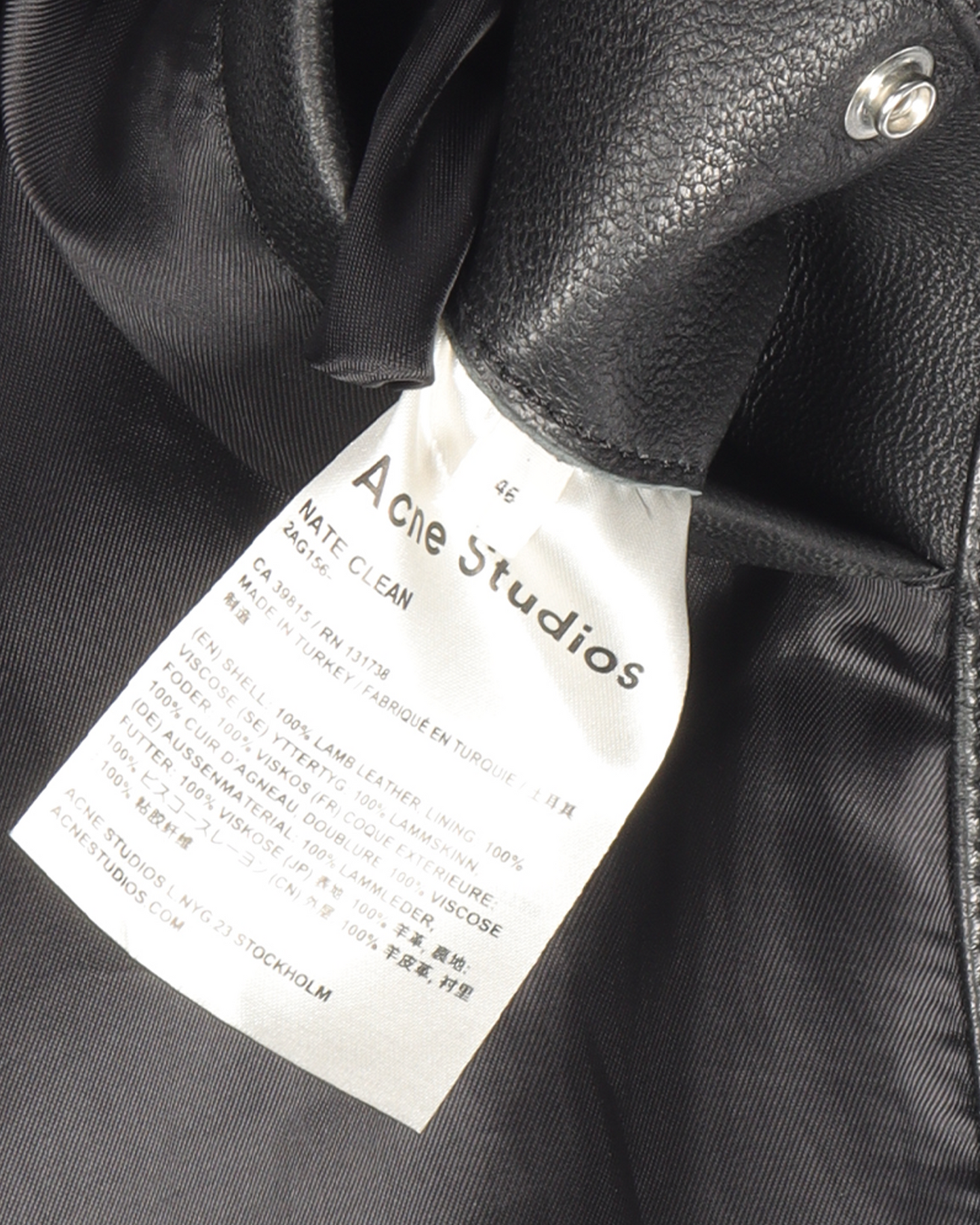 Nate Clean Lamb Leather Motorcycle Jacket