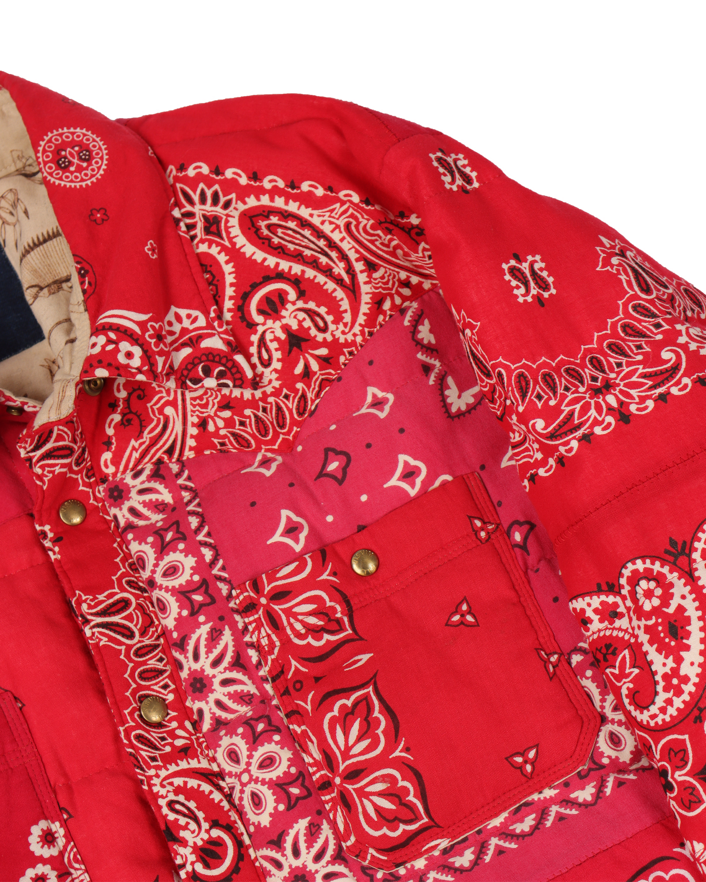 FW 2012 Red Bandana Kerchief Down Jacket