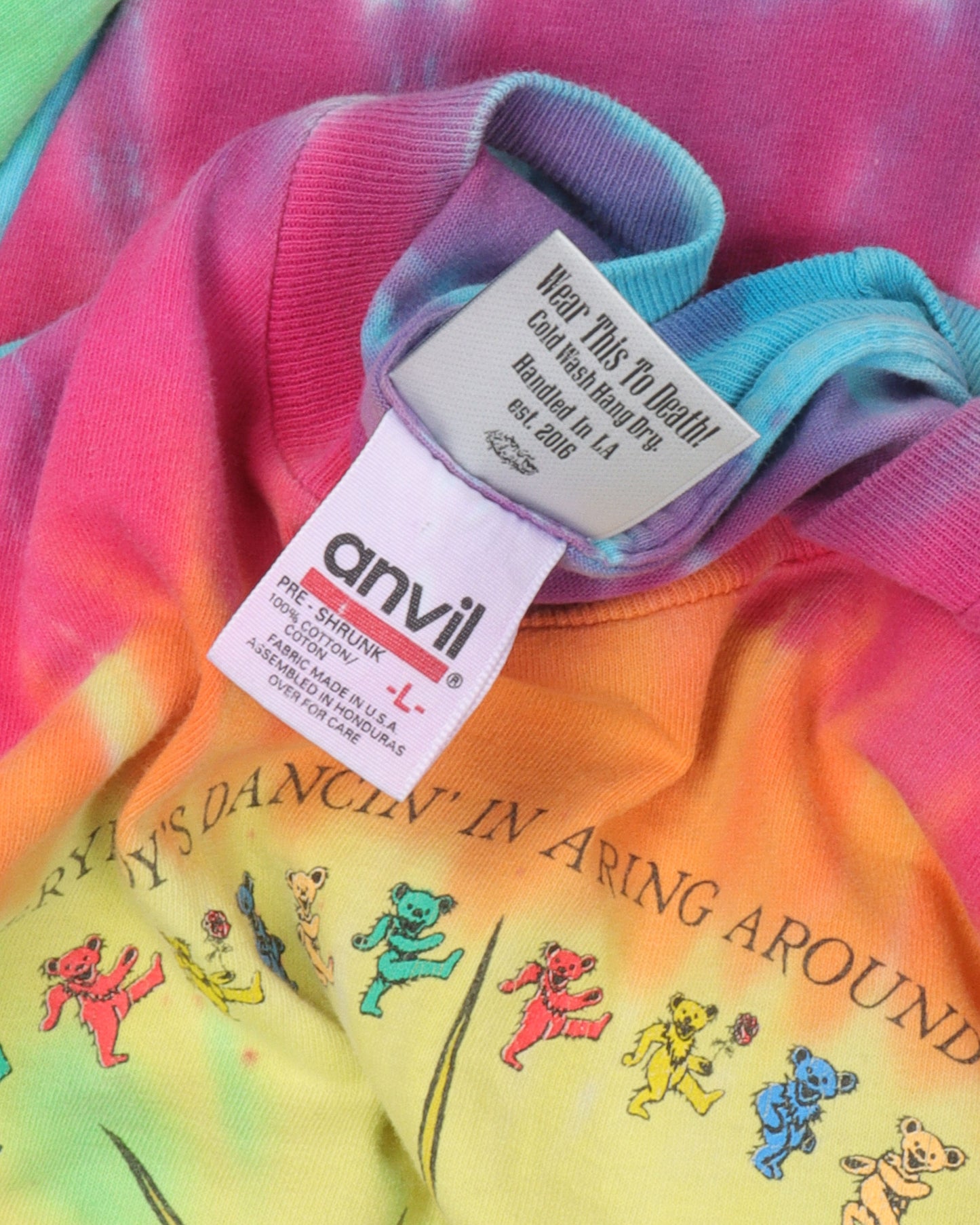 Grateful Dead "Everybody's Dancing In a Ring Around the Sun" Tie Dye T-Shirt