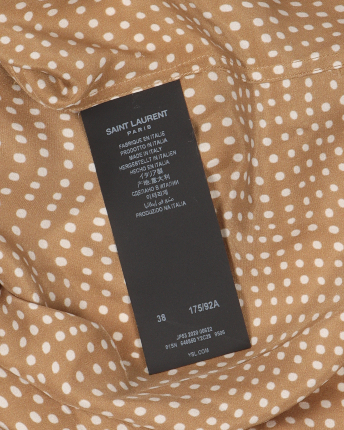 Silk Polka-Dot Shirt