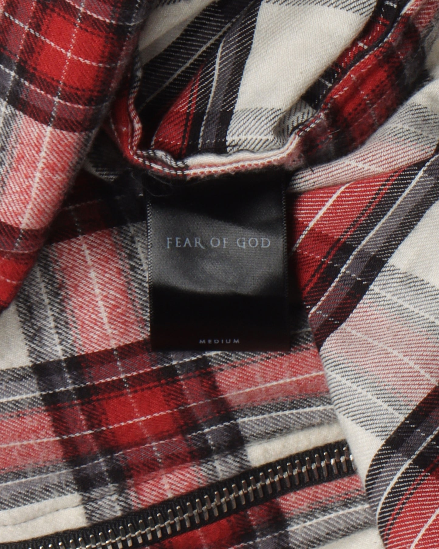 Third Collection Sleeveless Zipper Flannel Shirt