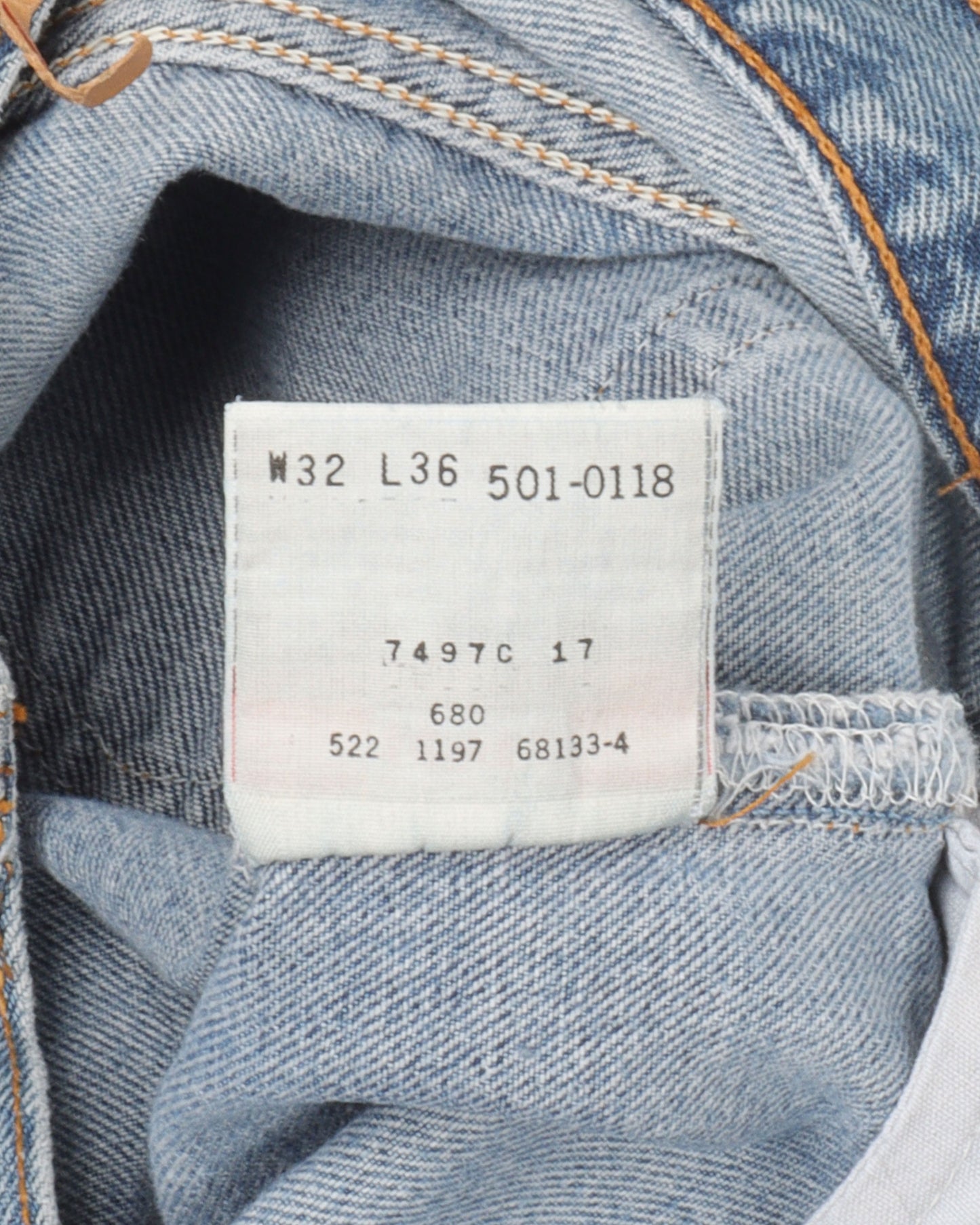 Mid Wash Levi 501 Jeans