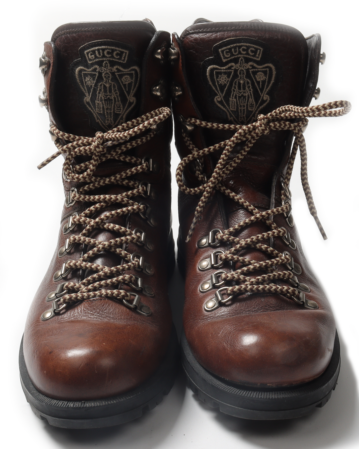 Embroidered Leather Boots