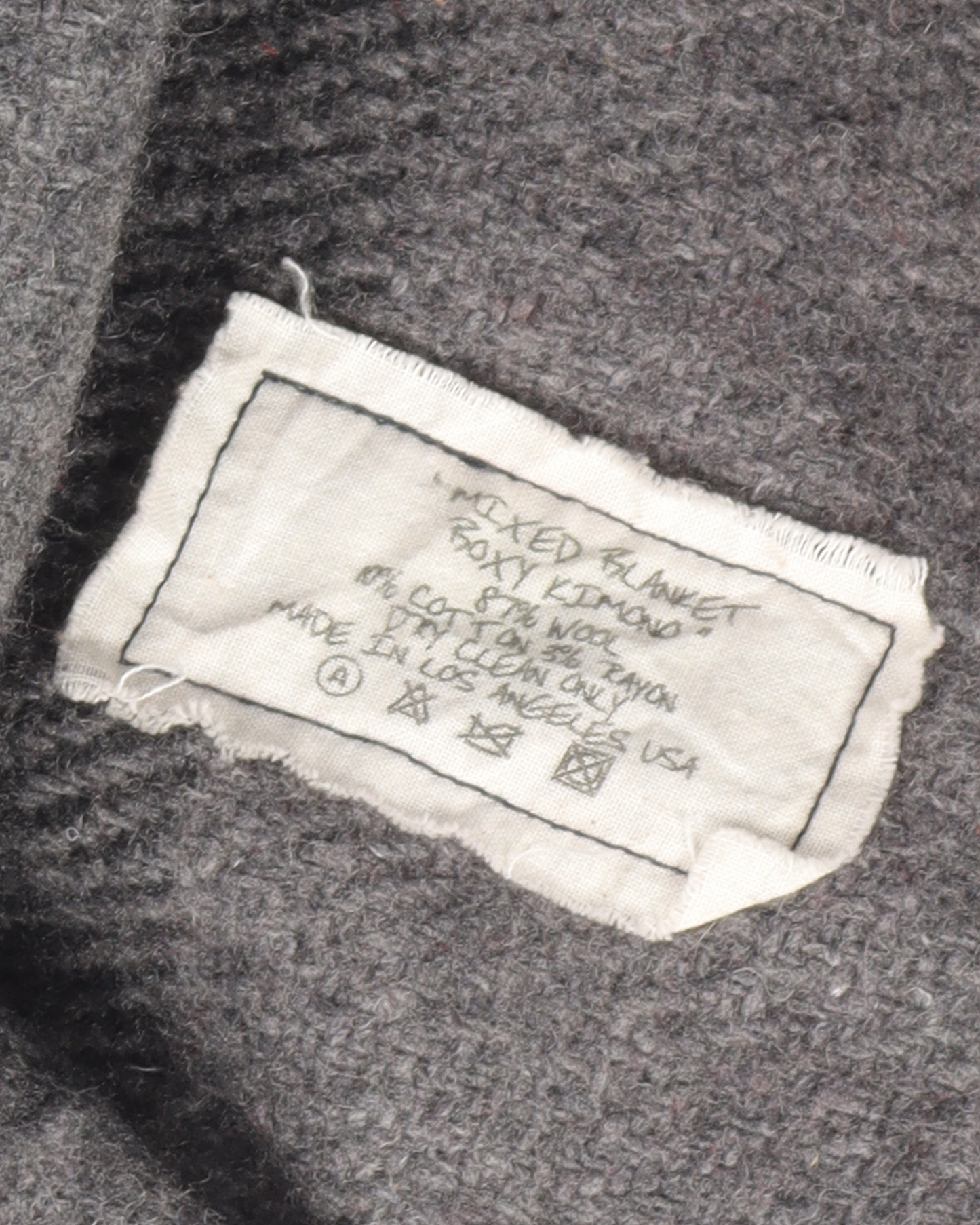 Mixed Blanket Boxy Kimono