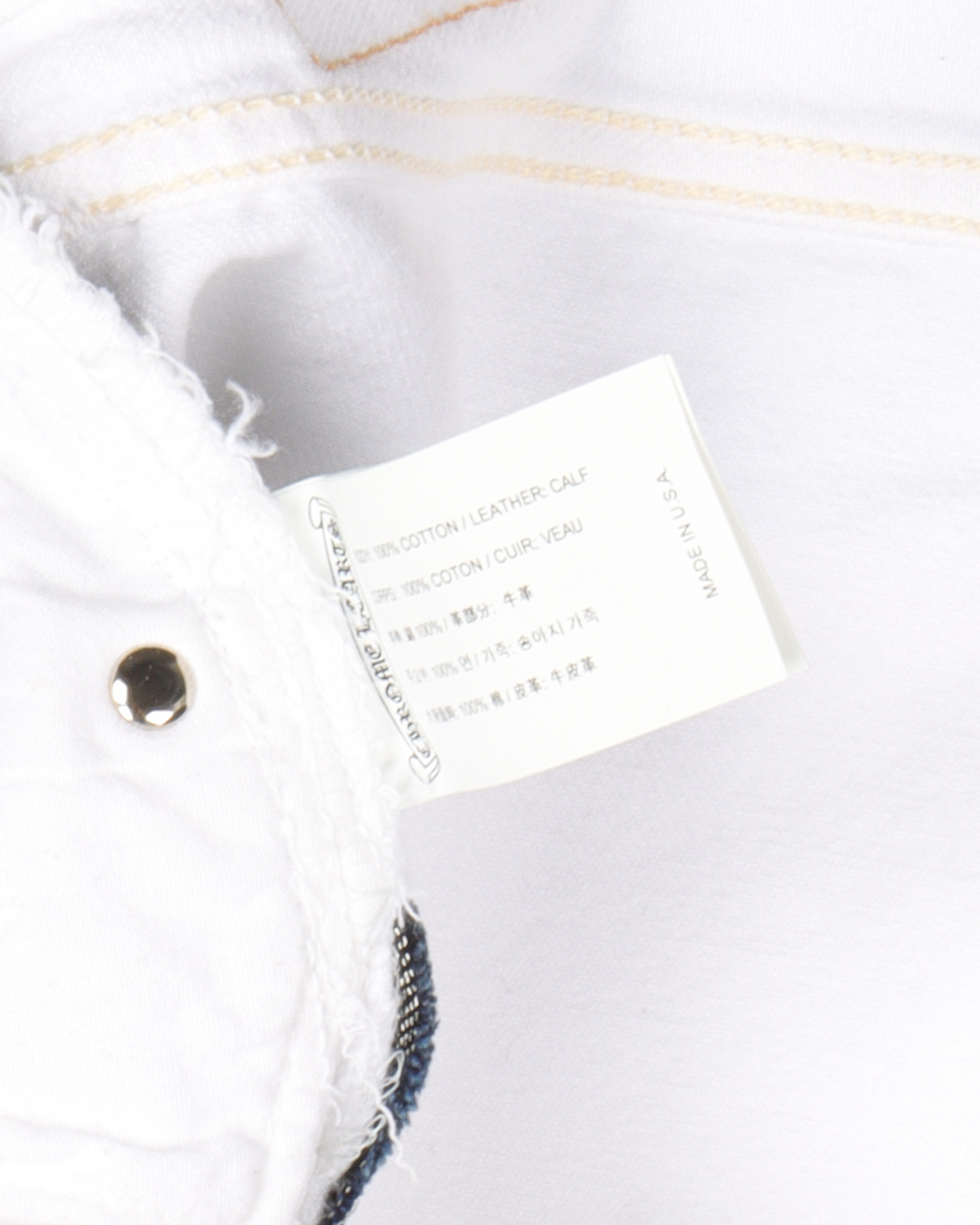 Gallery Dept. "La Flare" Leopard Cross Patch Denim