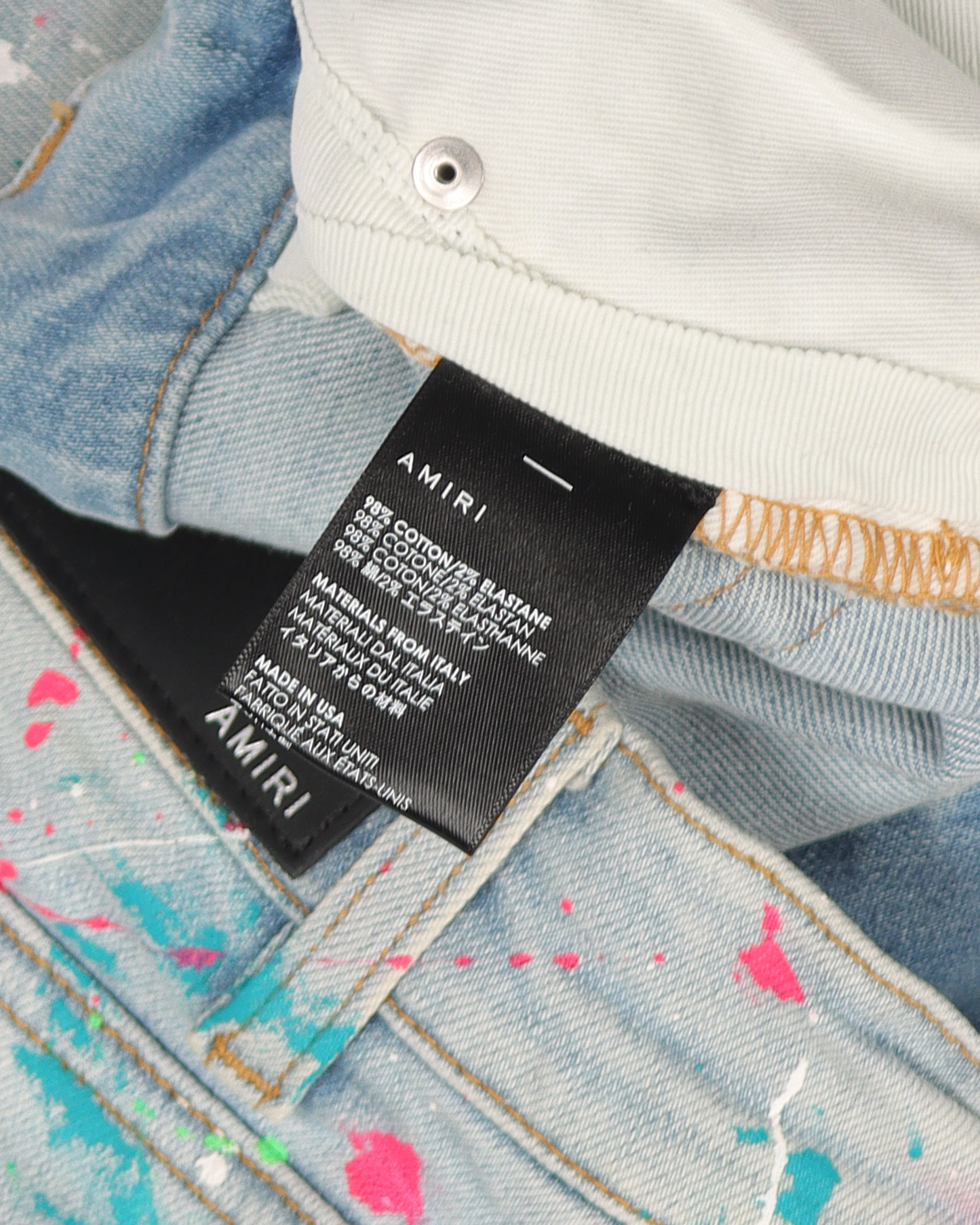 Paint Splatter Denim