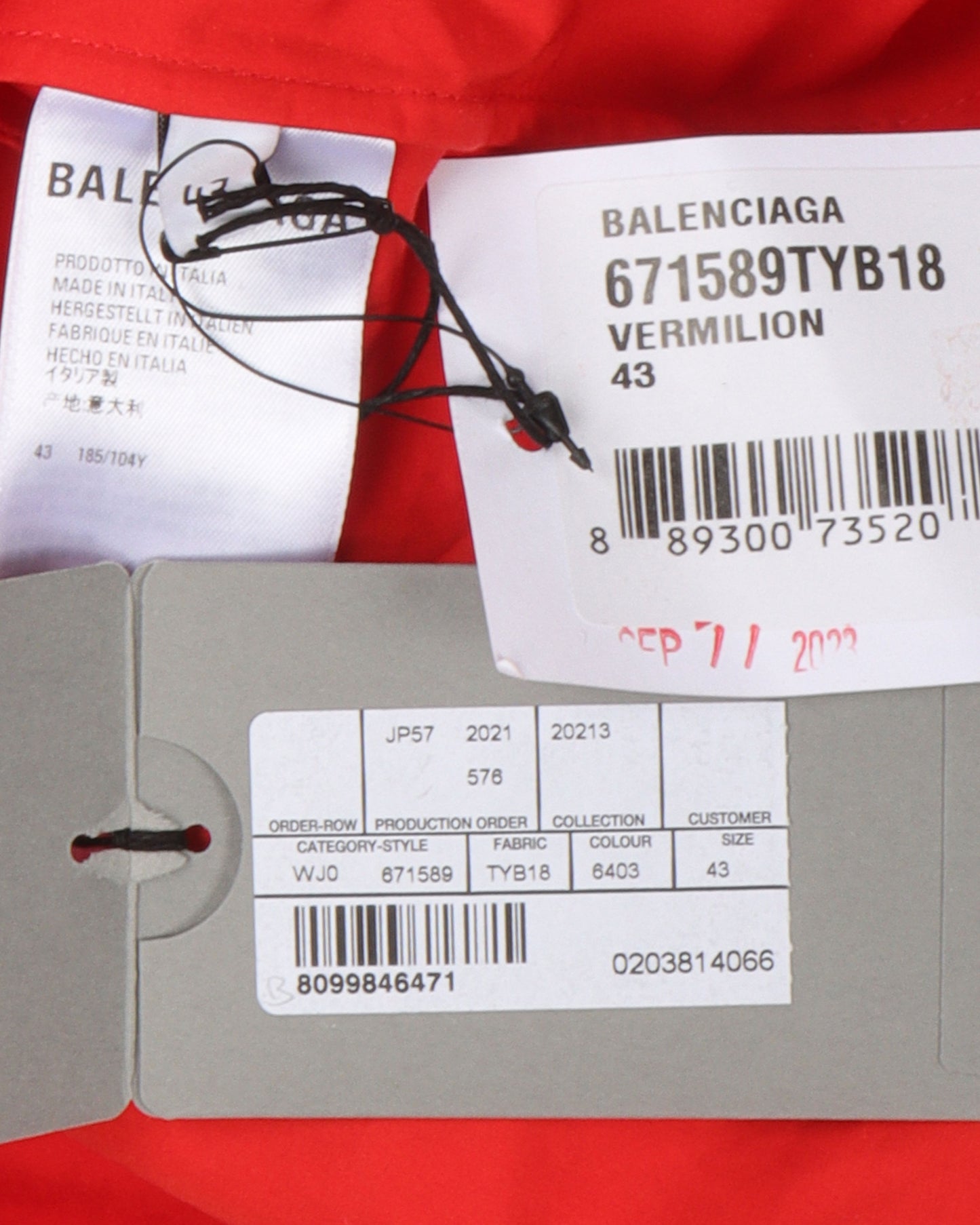 Red Short Sleeve Button Shirt