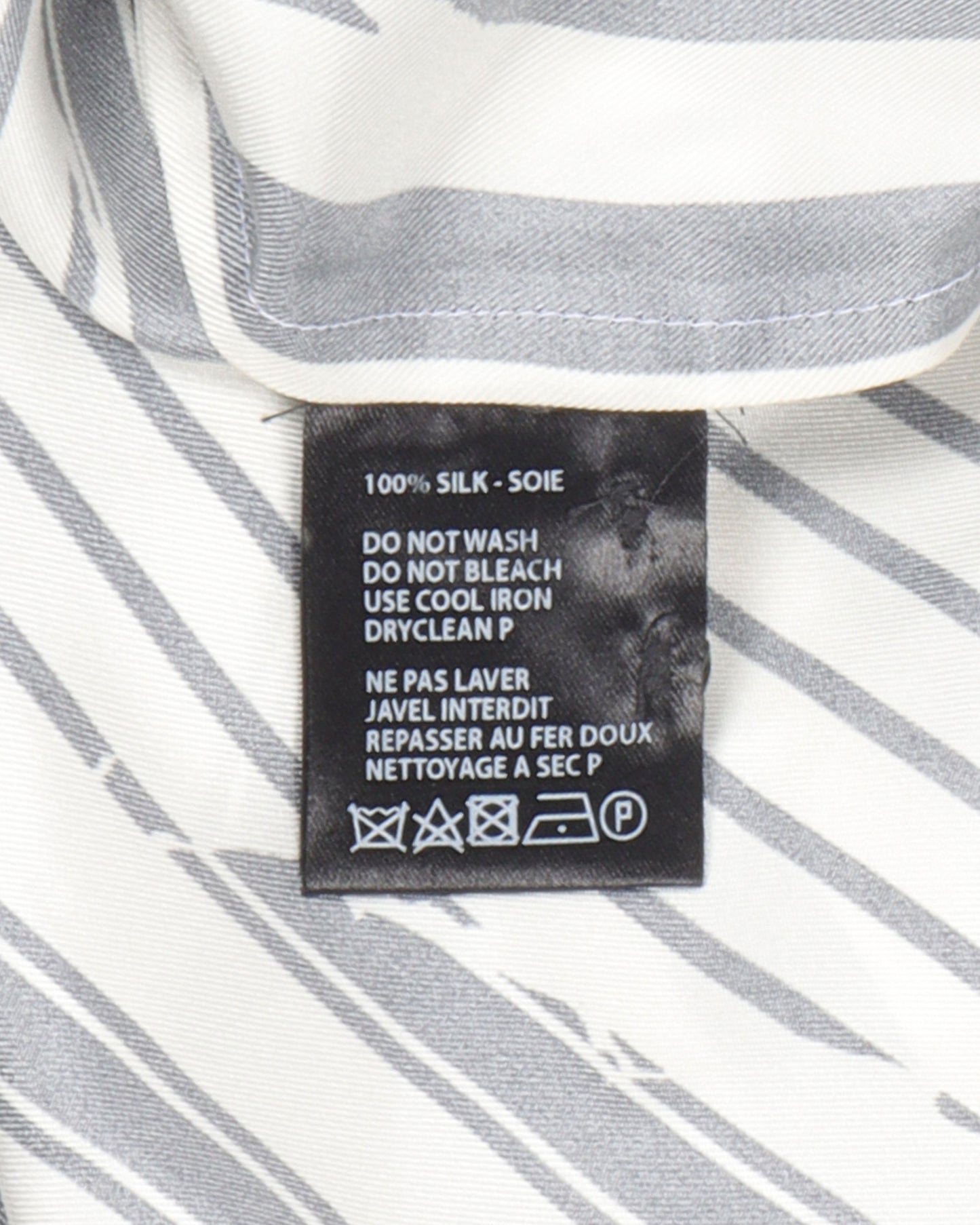 Striped Brucite Silk Shirt