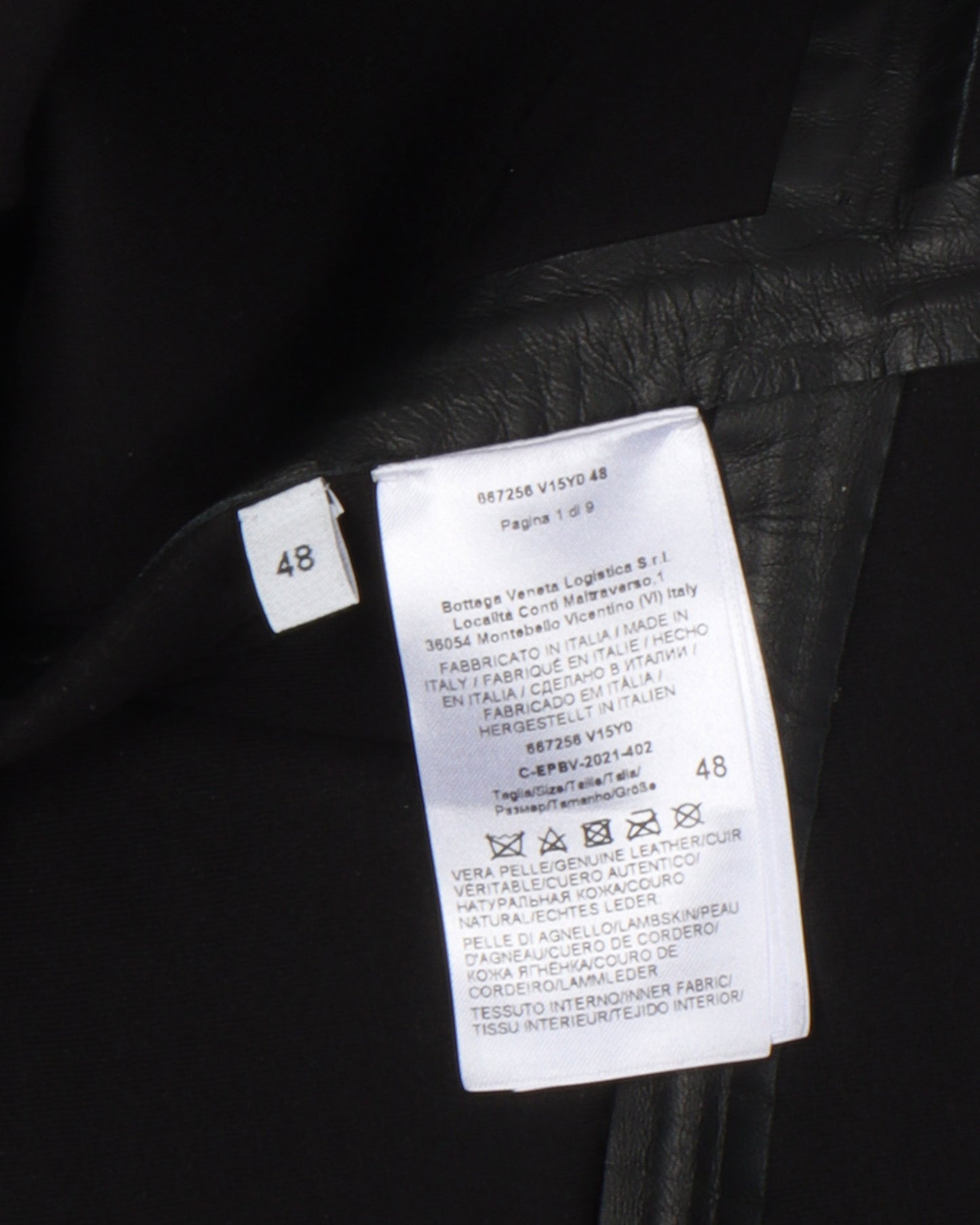 FW19 Runway Padded Leather Biker Jacket