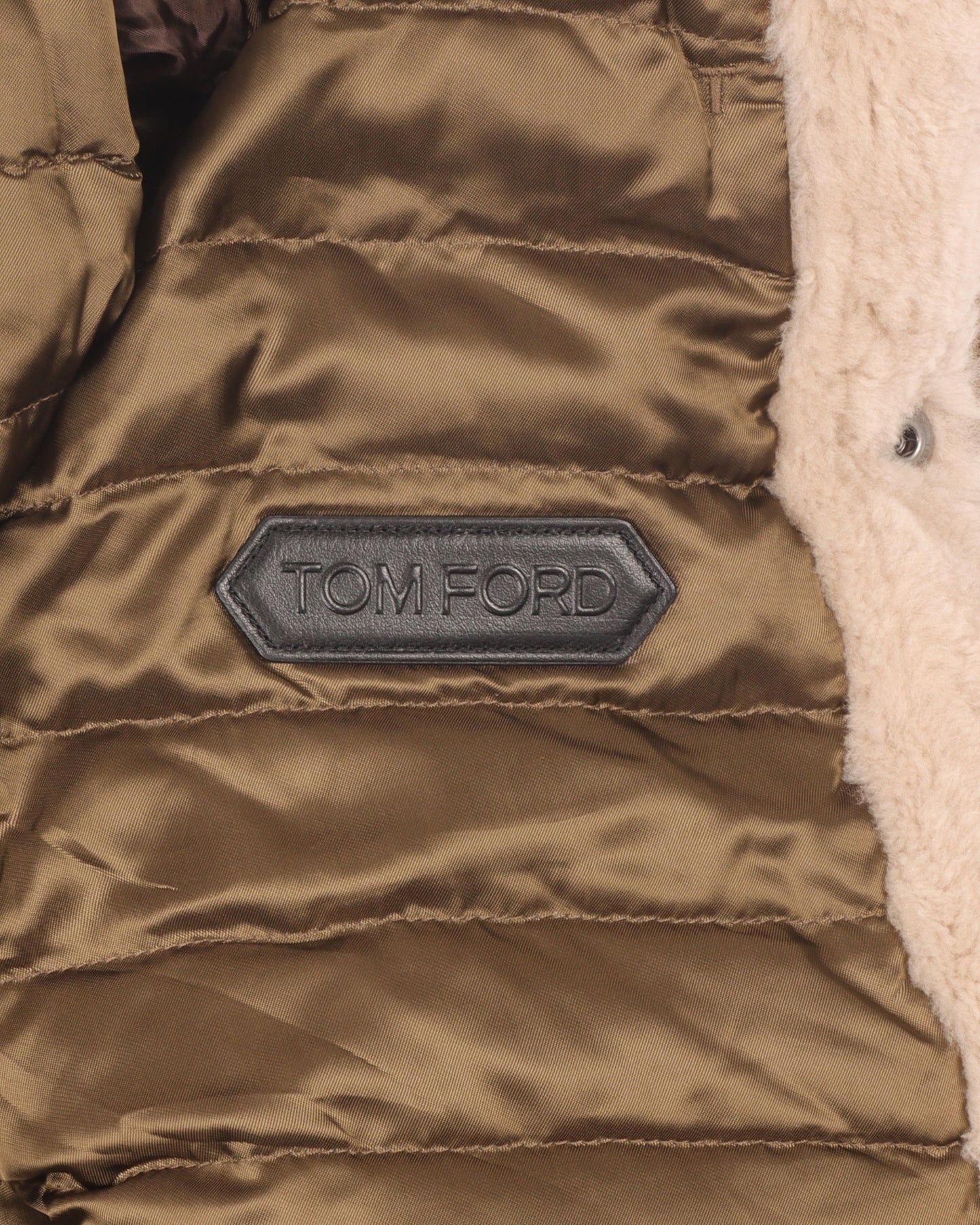 Brown Suede Shearling Trimmed Trucker Jacket