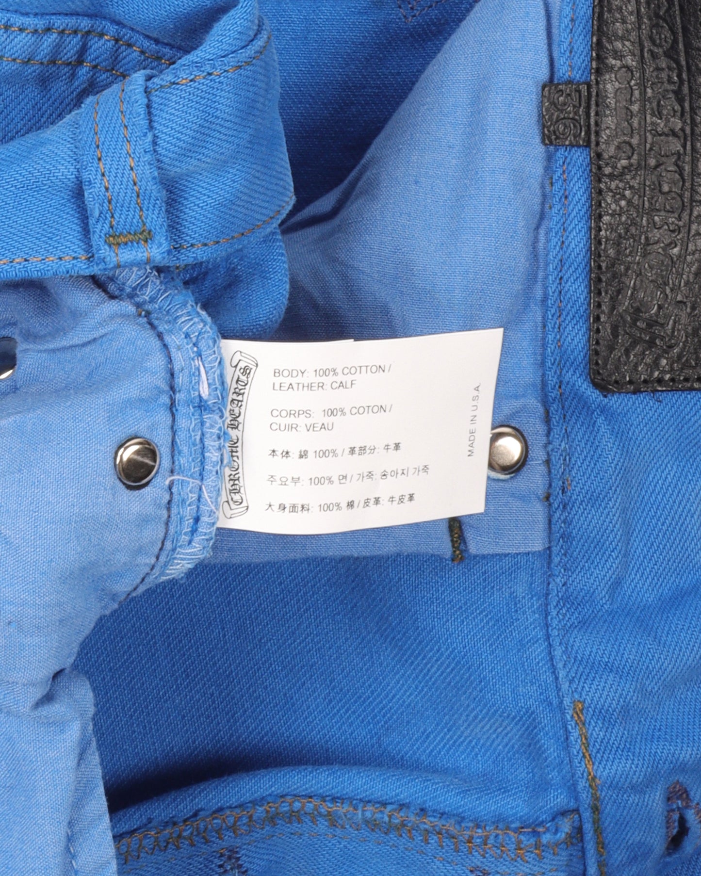 Levi's Leather Cross Dyed Jeans