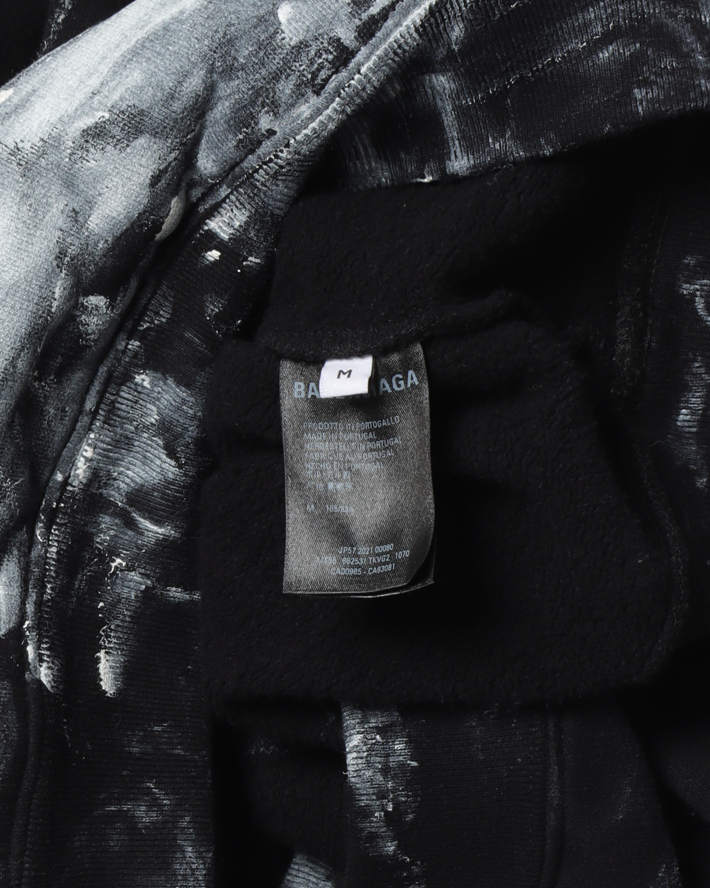 Cropped Painted Hoodie