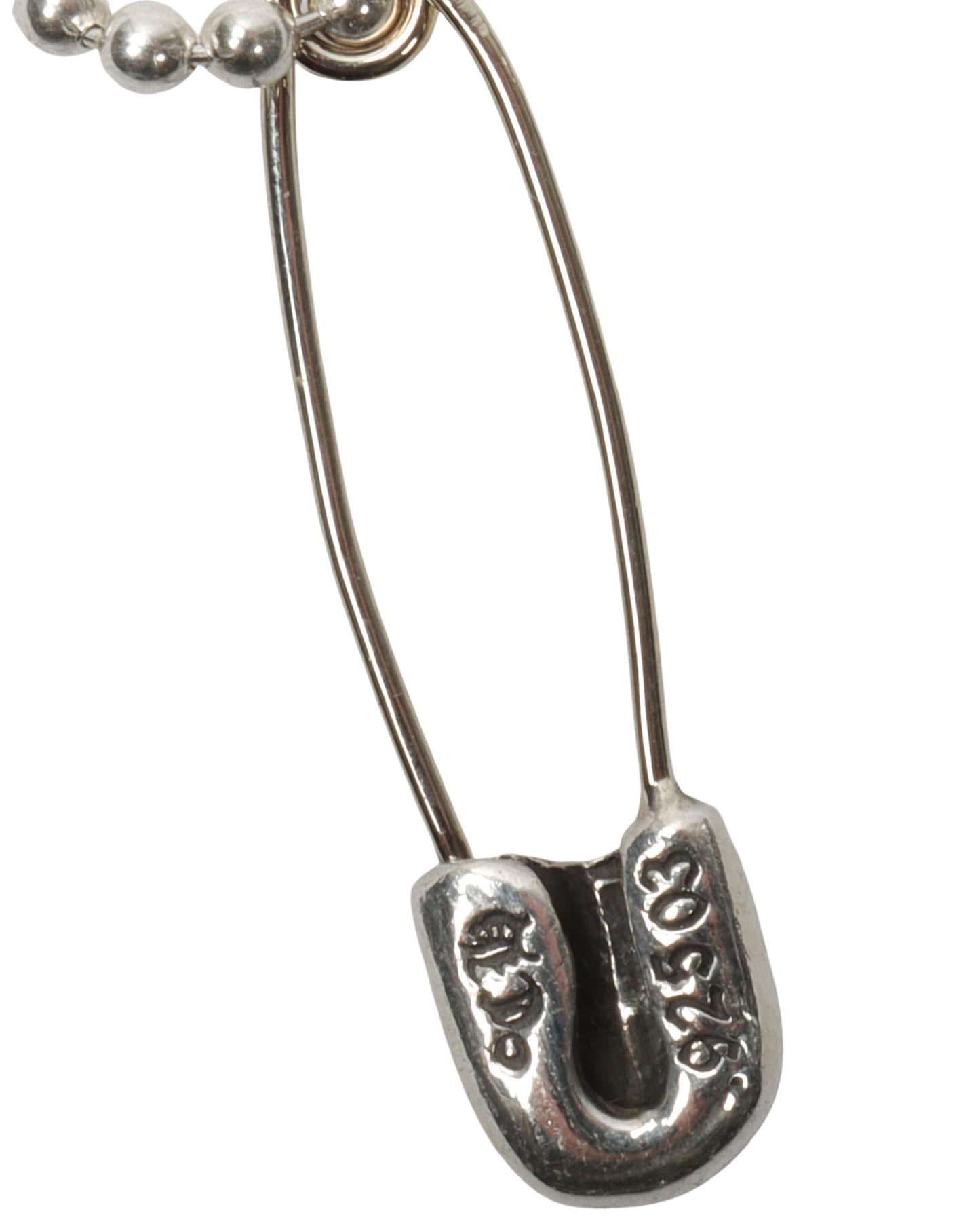Diamond Embellished Paper Clip Pendant