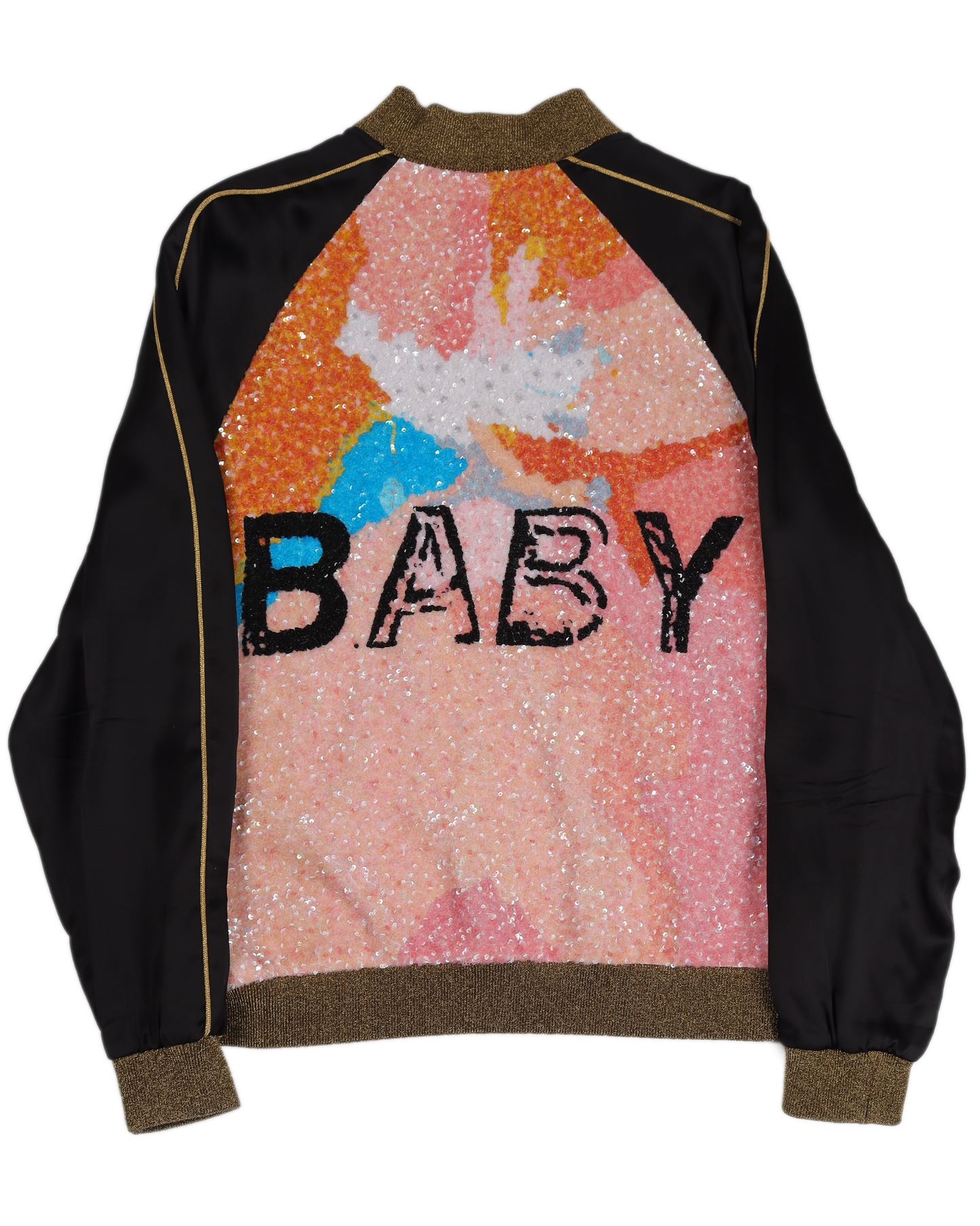 SS16 "BABY" Sequin Silk bomber Jacket