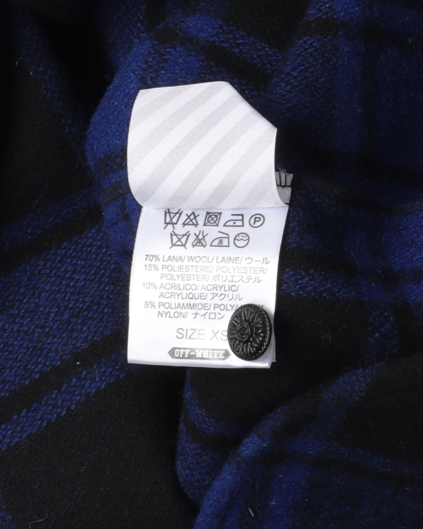 Diagonal Logo Flannel Shirt