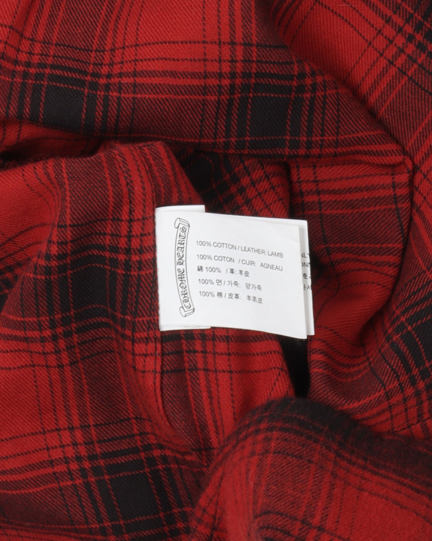 Leather Cross Flannel Shirt