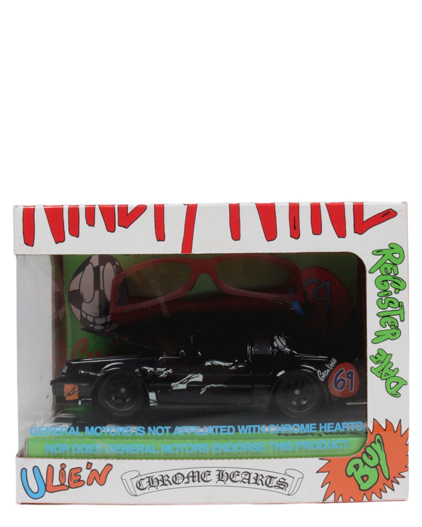 Matty Boy Sex Records 99 Eyes "U LIE'N" Sunglasses & Toy Car