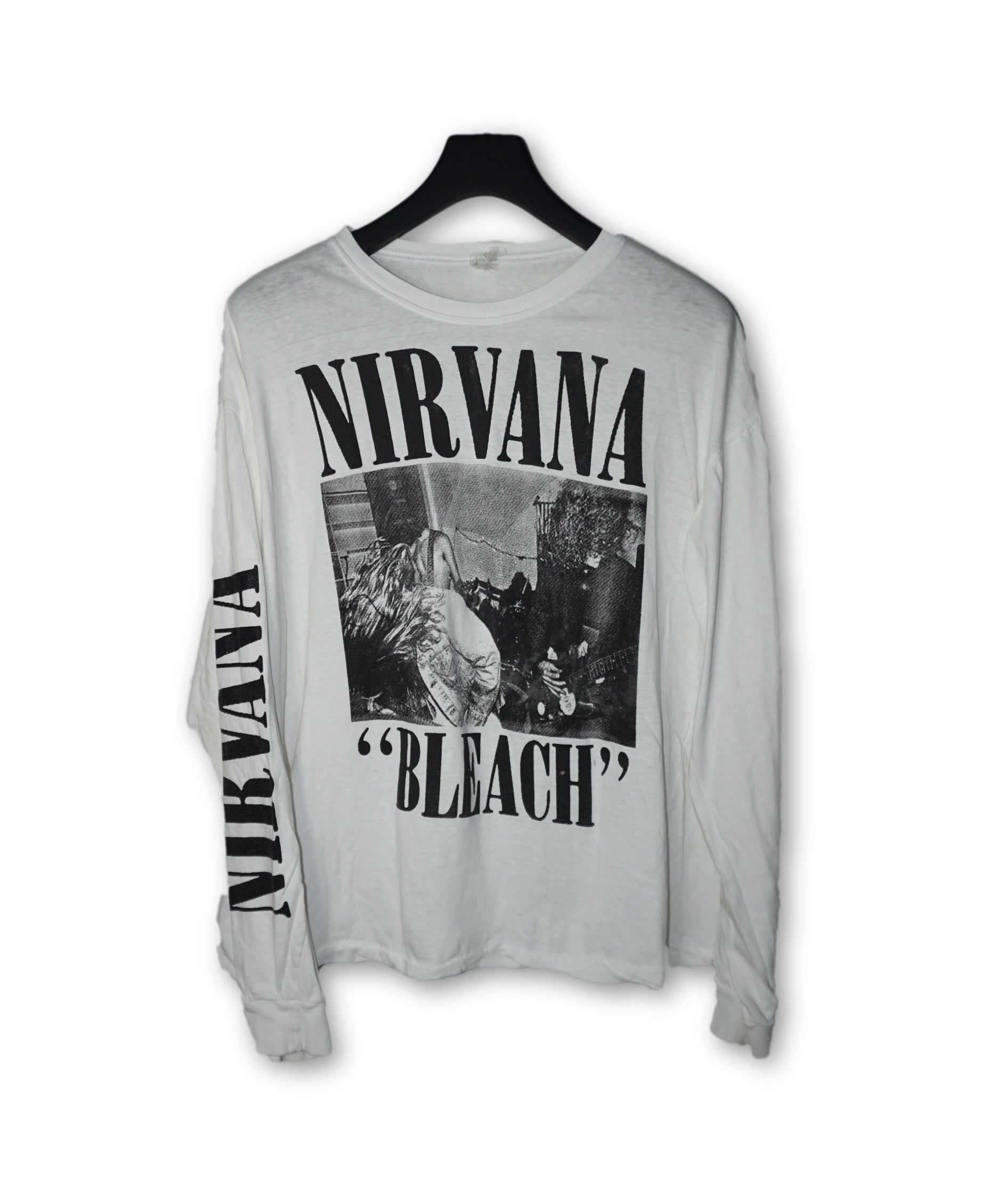 Nirvana Bleach L S Vintage Rock T Shirt