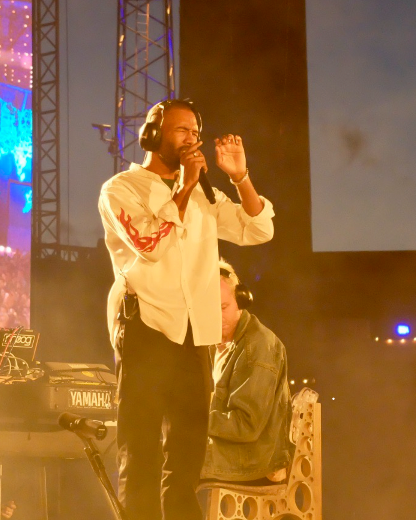 Flames Button Up Shirt