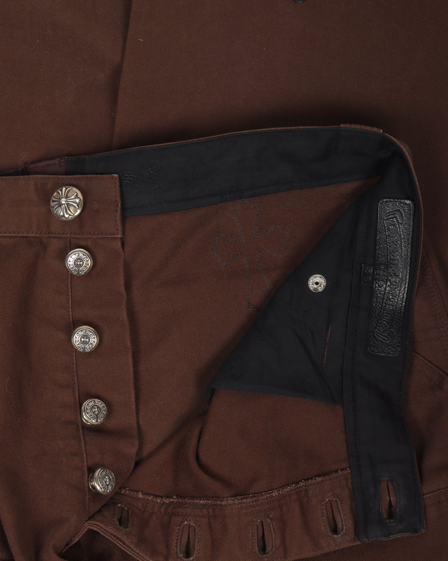 Double Knee Cross Patch Carpenter Pants