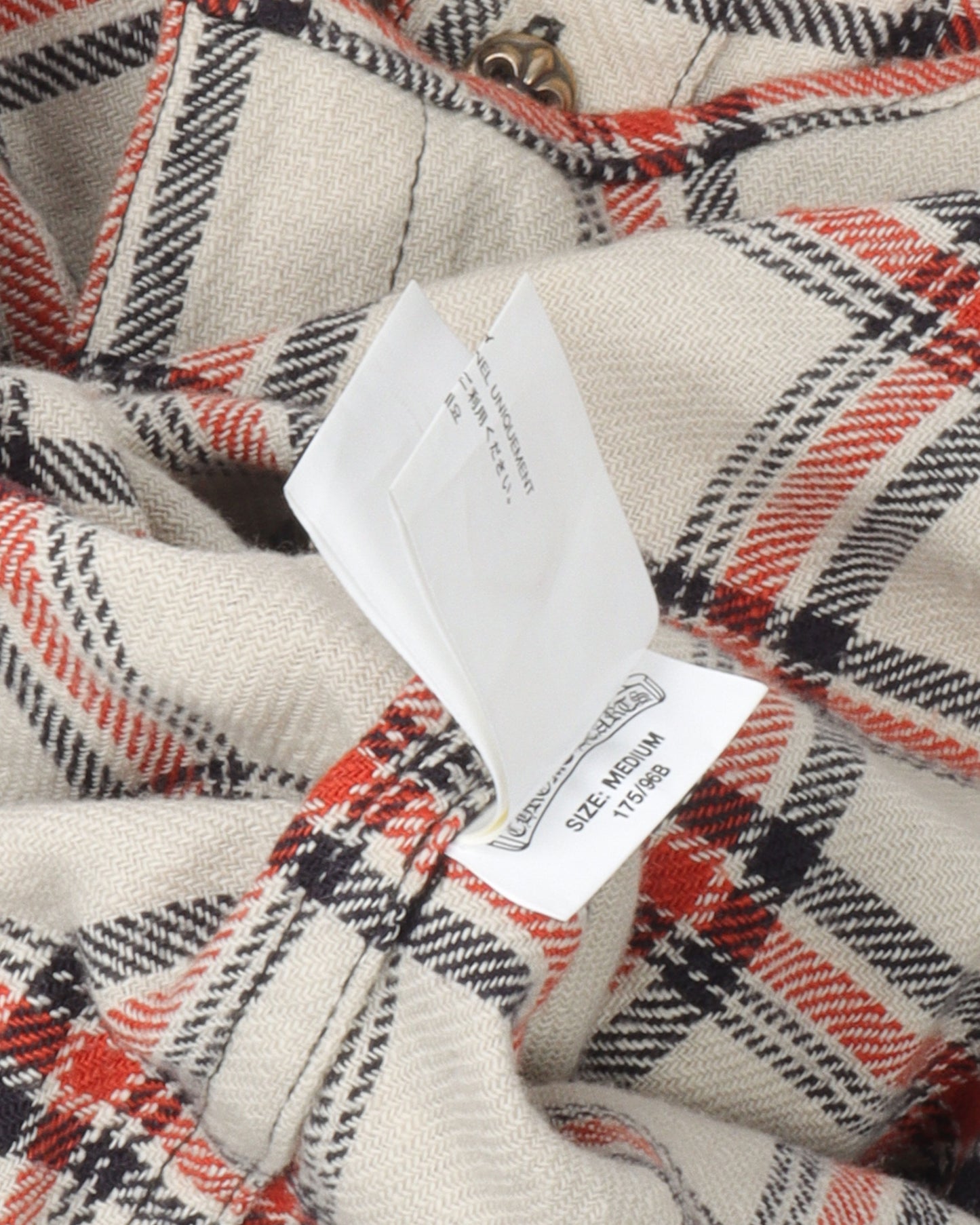 Fleur De Lis Cross Patch Flannel Shirt