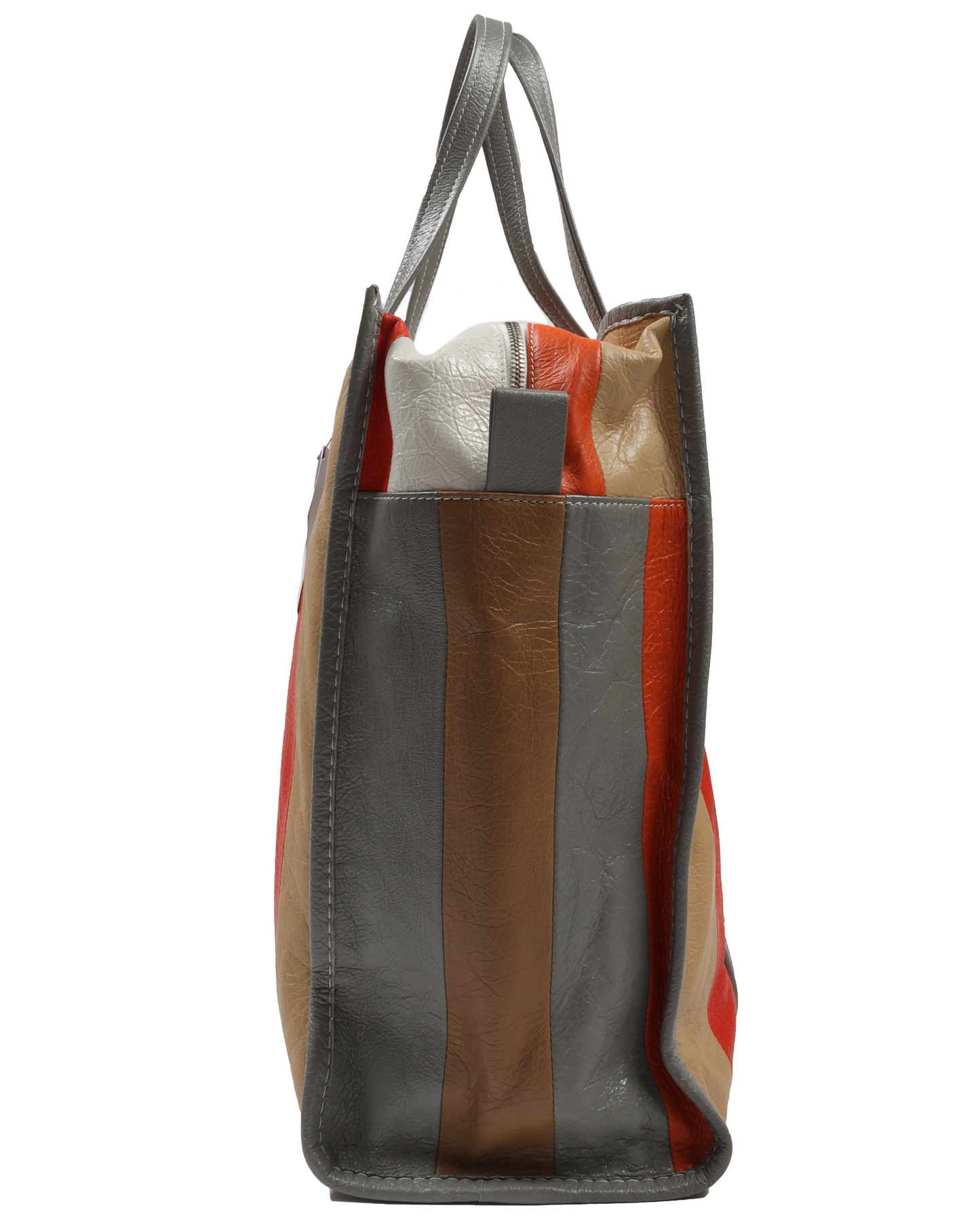 Tan and Red Bazar Bag