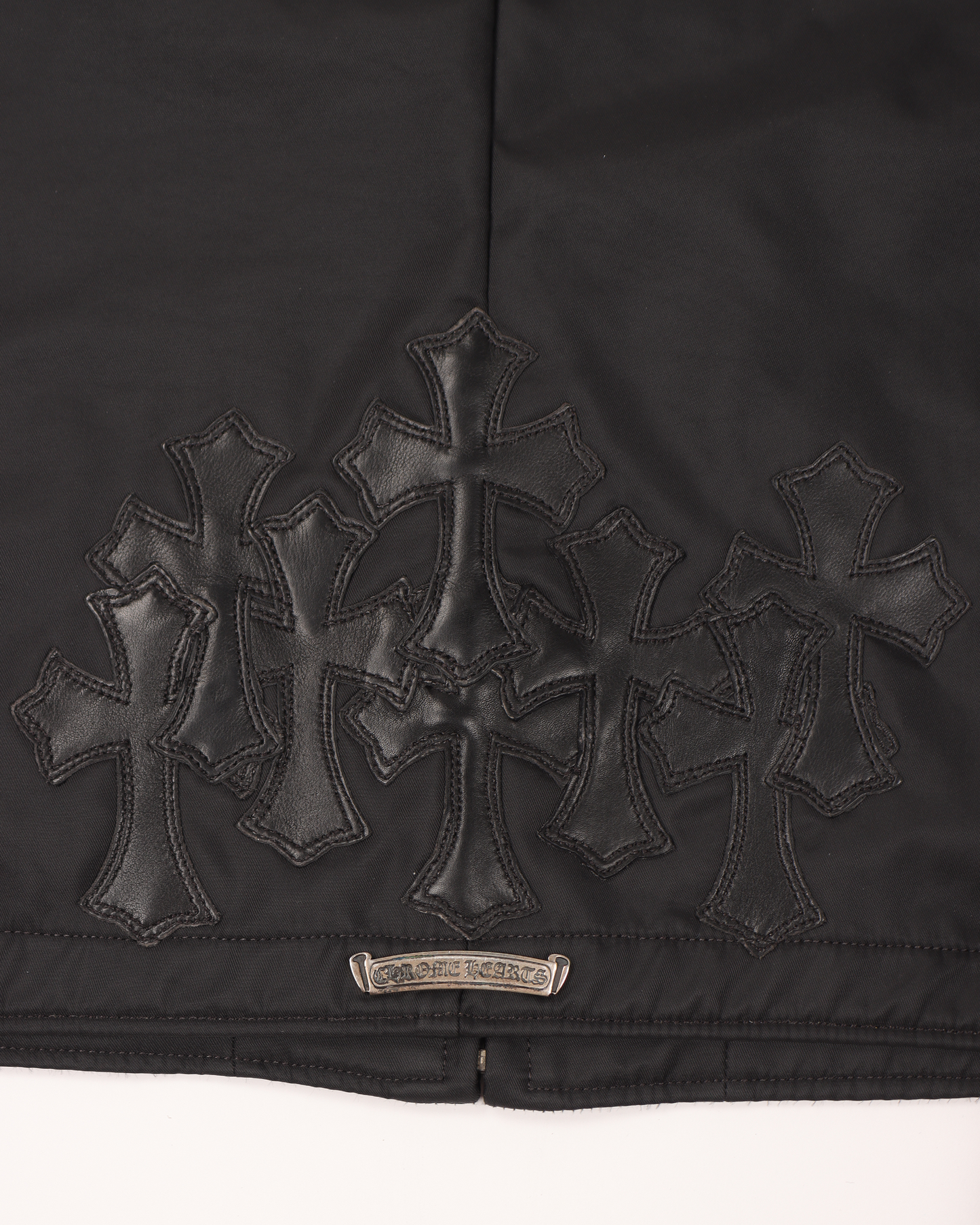 Cemetery Cross Patches Nylon Trucker Jacket