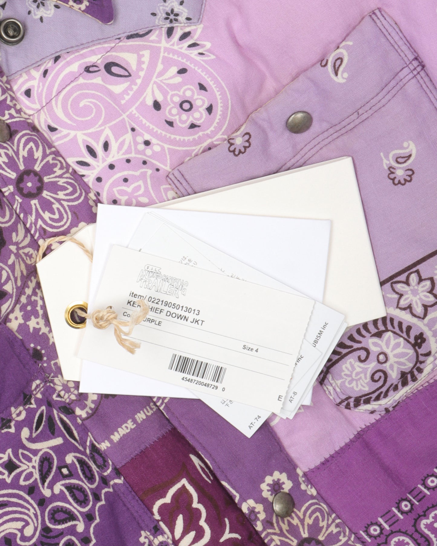 21SS Purple Kerchief Bandana Jacket