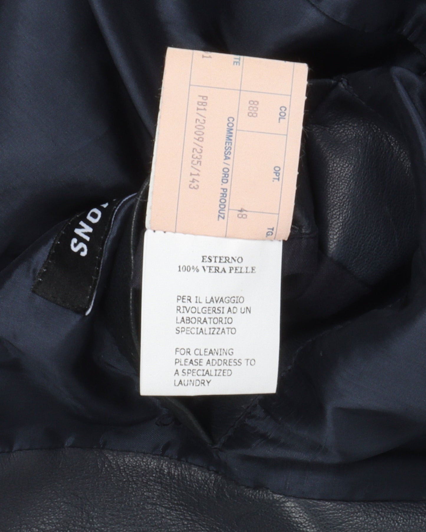 2009 Leather Bomber Jacket