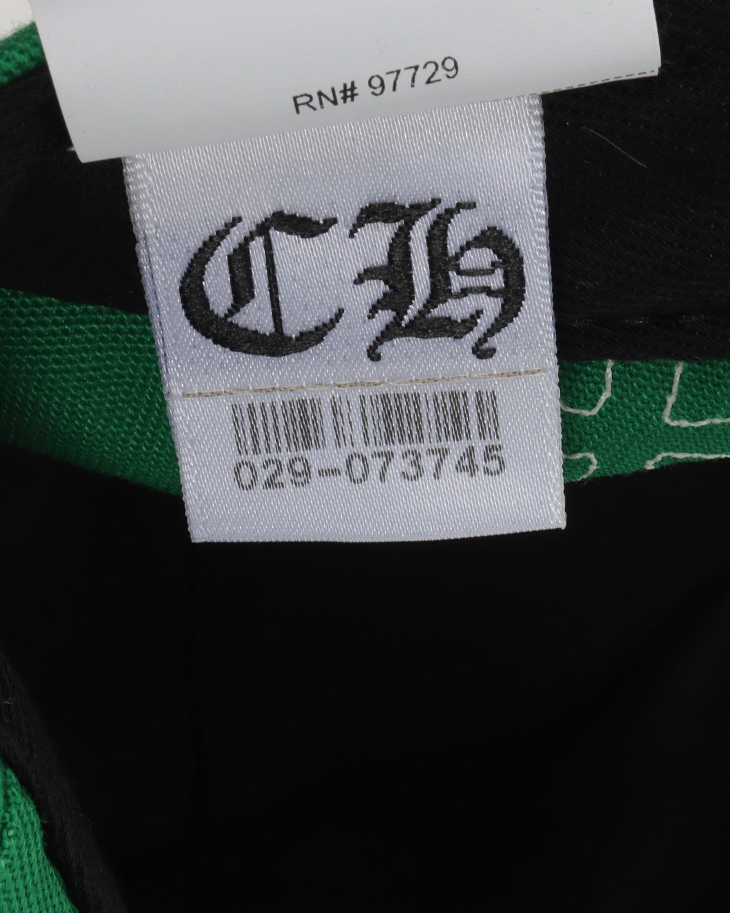 Green Leather Cross Hat