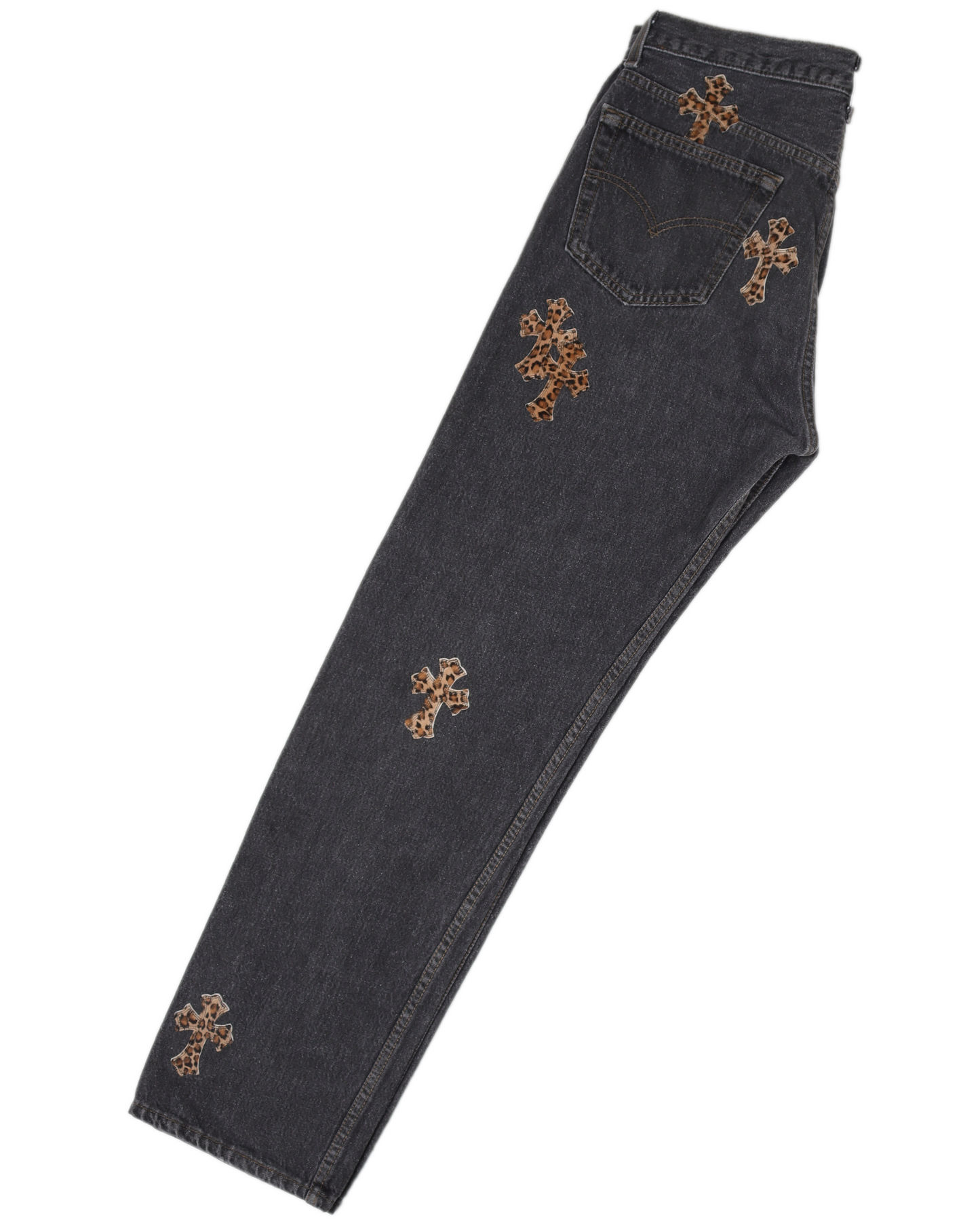 LEVI'S LEOPARD CROSS PATCH DENIM