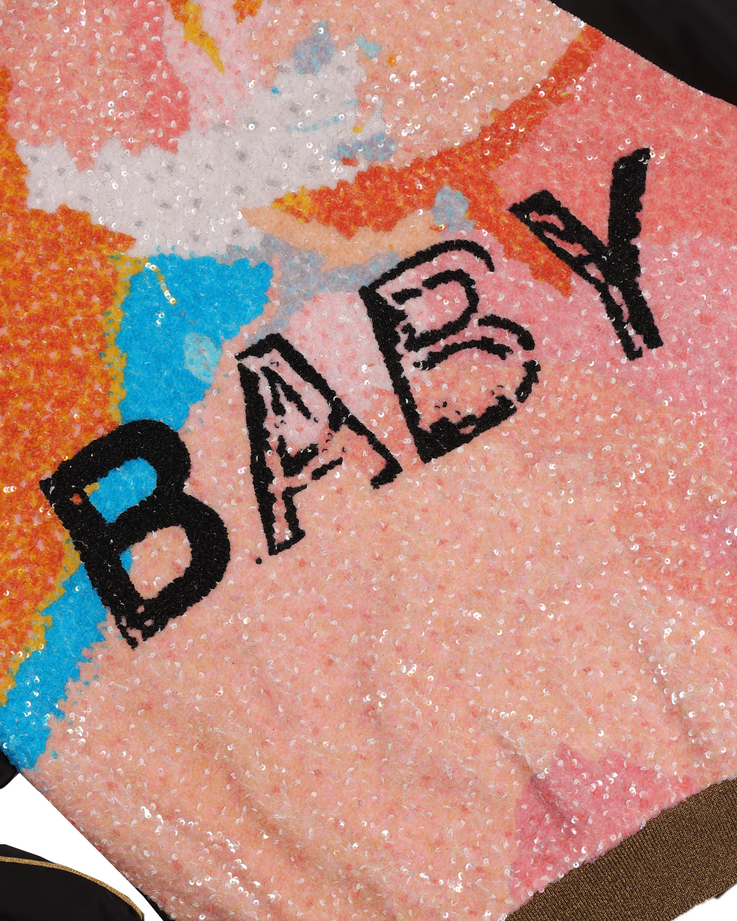 SS16 "BABY" Sequin Silk bomber Jacket