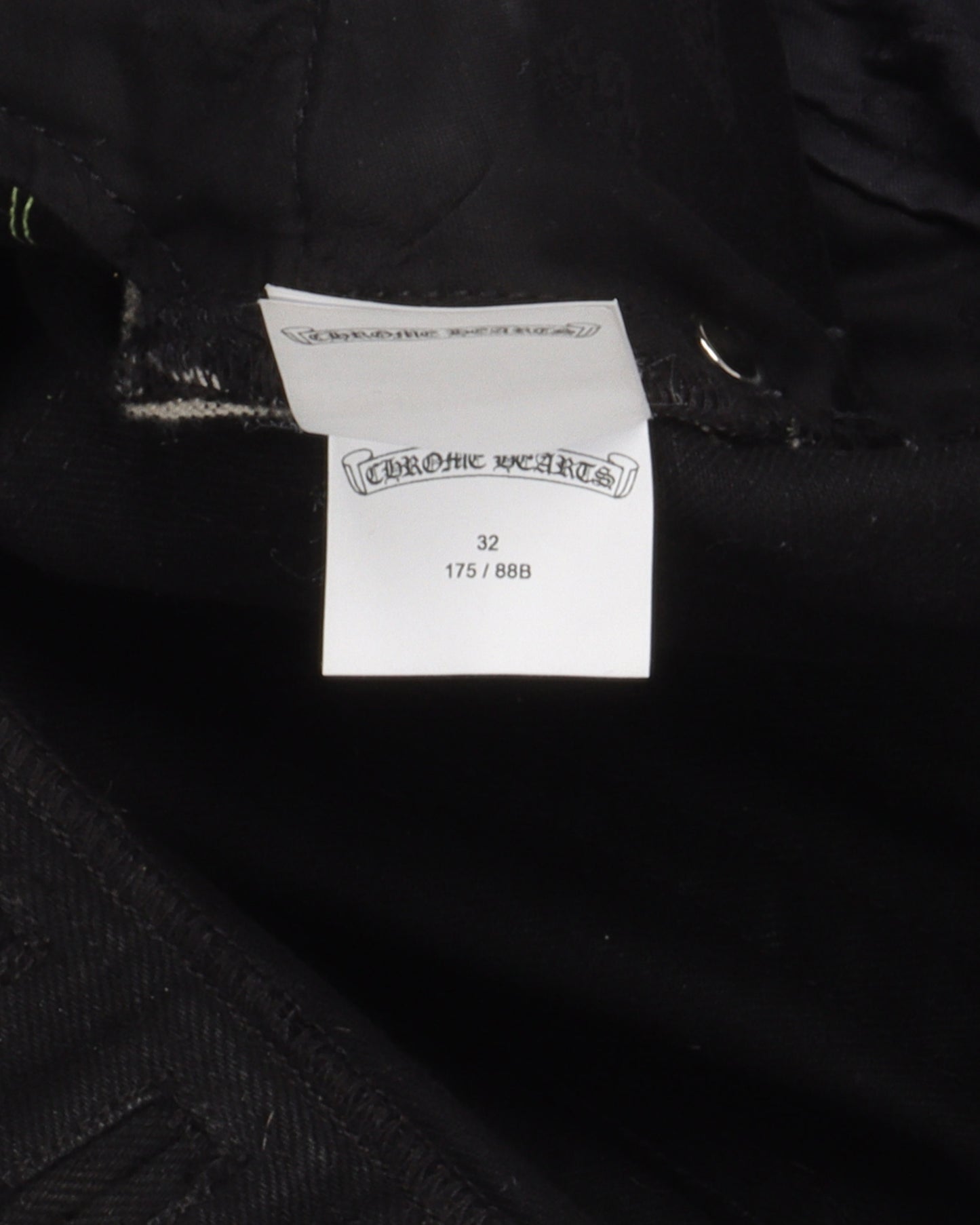 Black Leopard Cross Patch Jeans