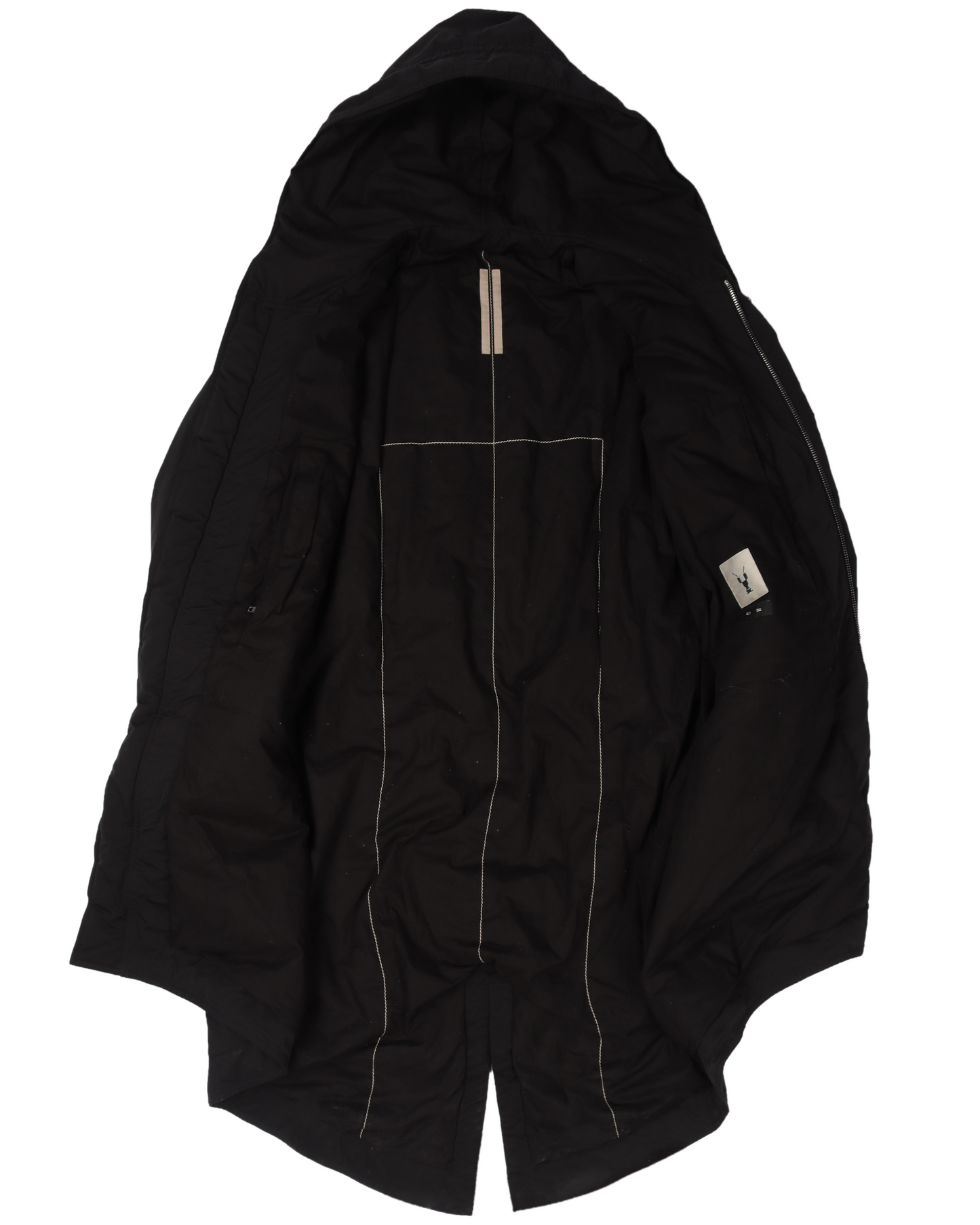 Padded Drawstring Parka Coat