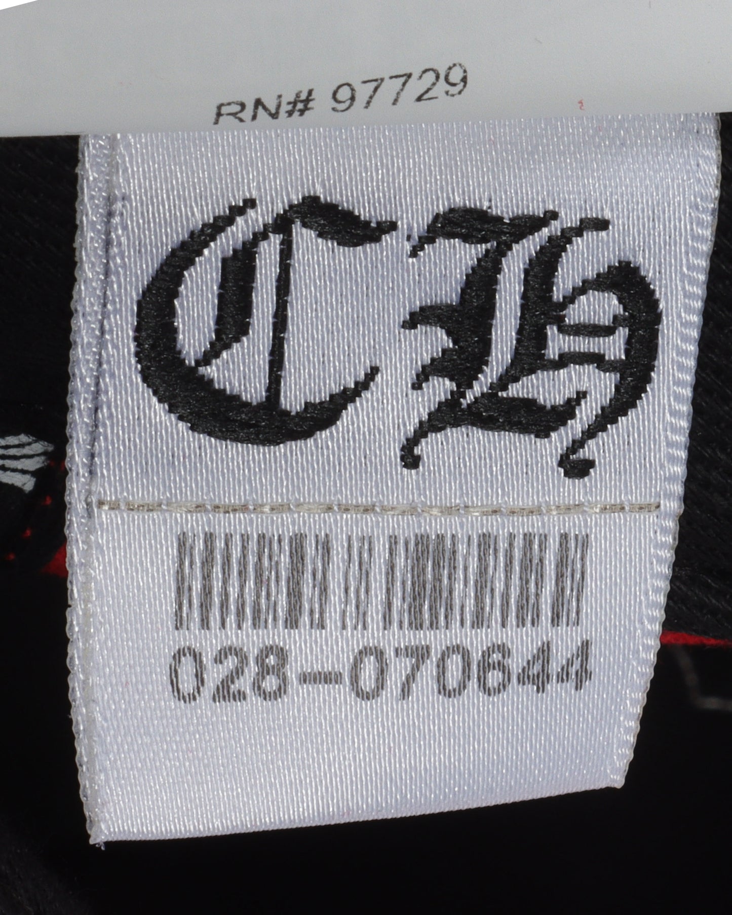 Red Leather Cross Hat