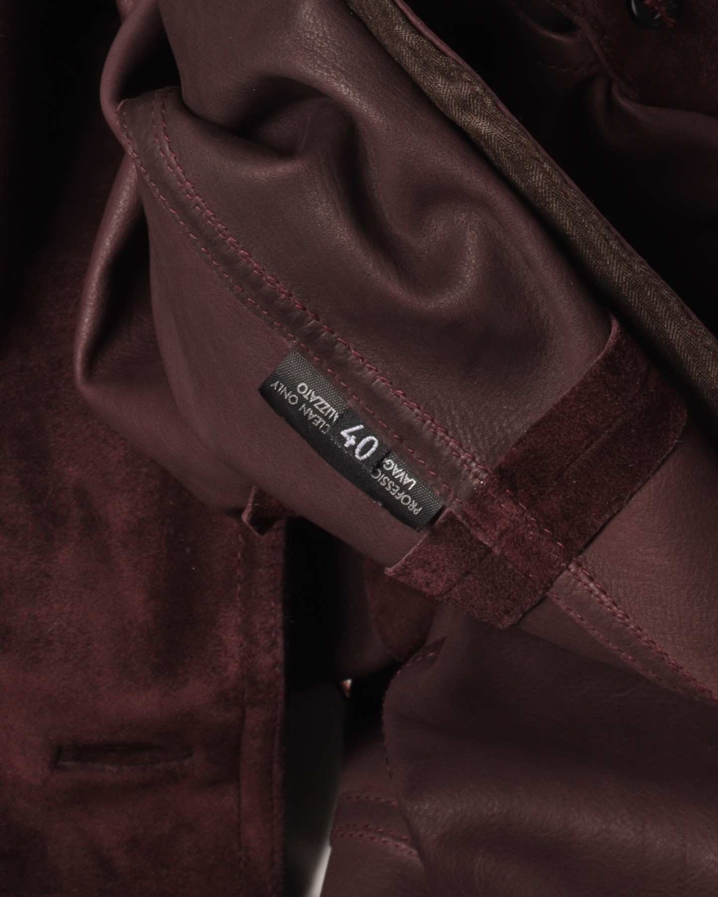 Suede Double-Breasted Coat