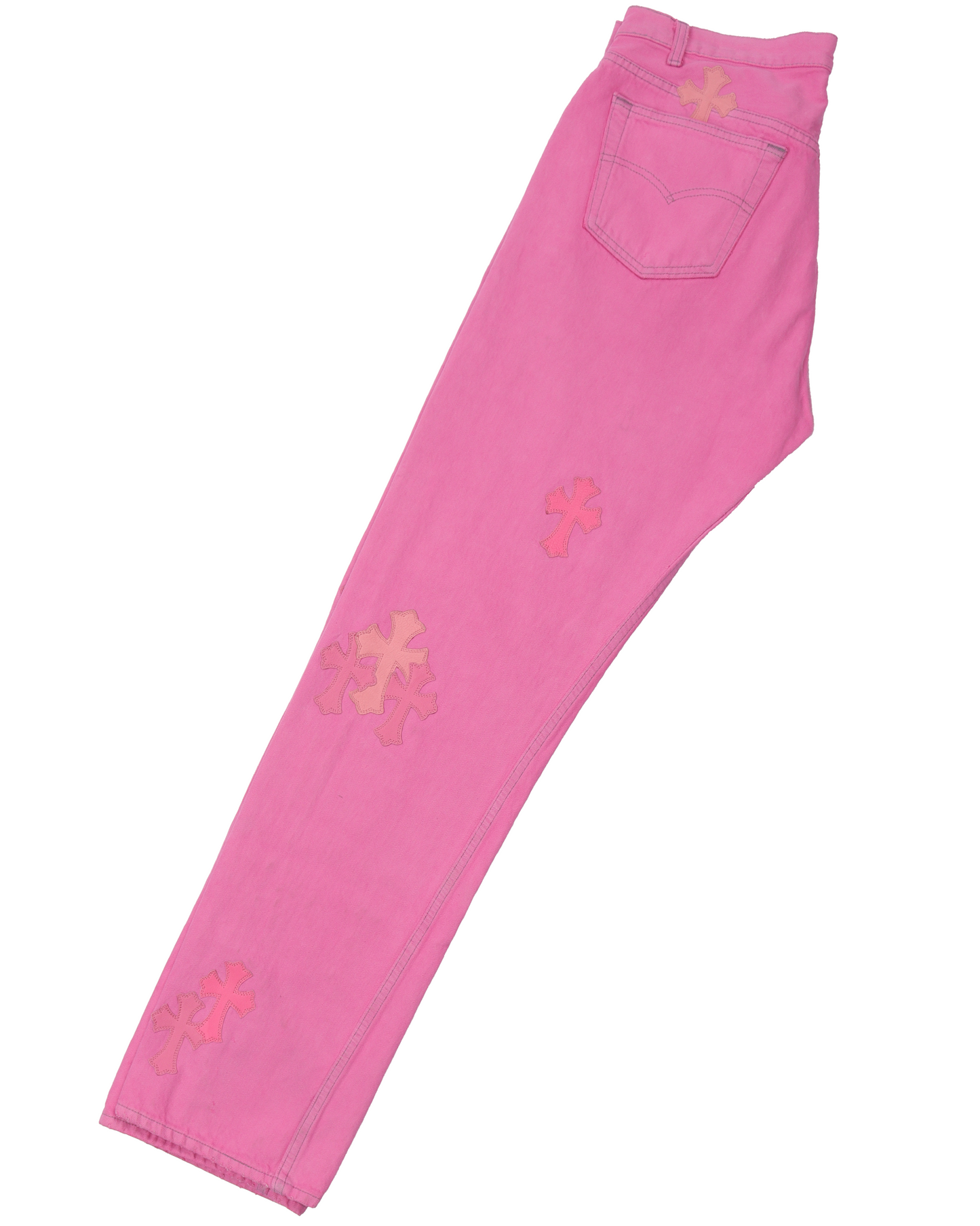 Levi's Cross Patch Denim Sex Records Neon Pink