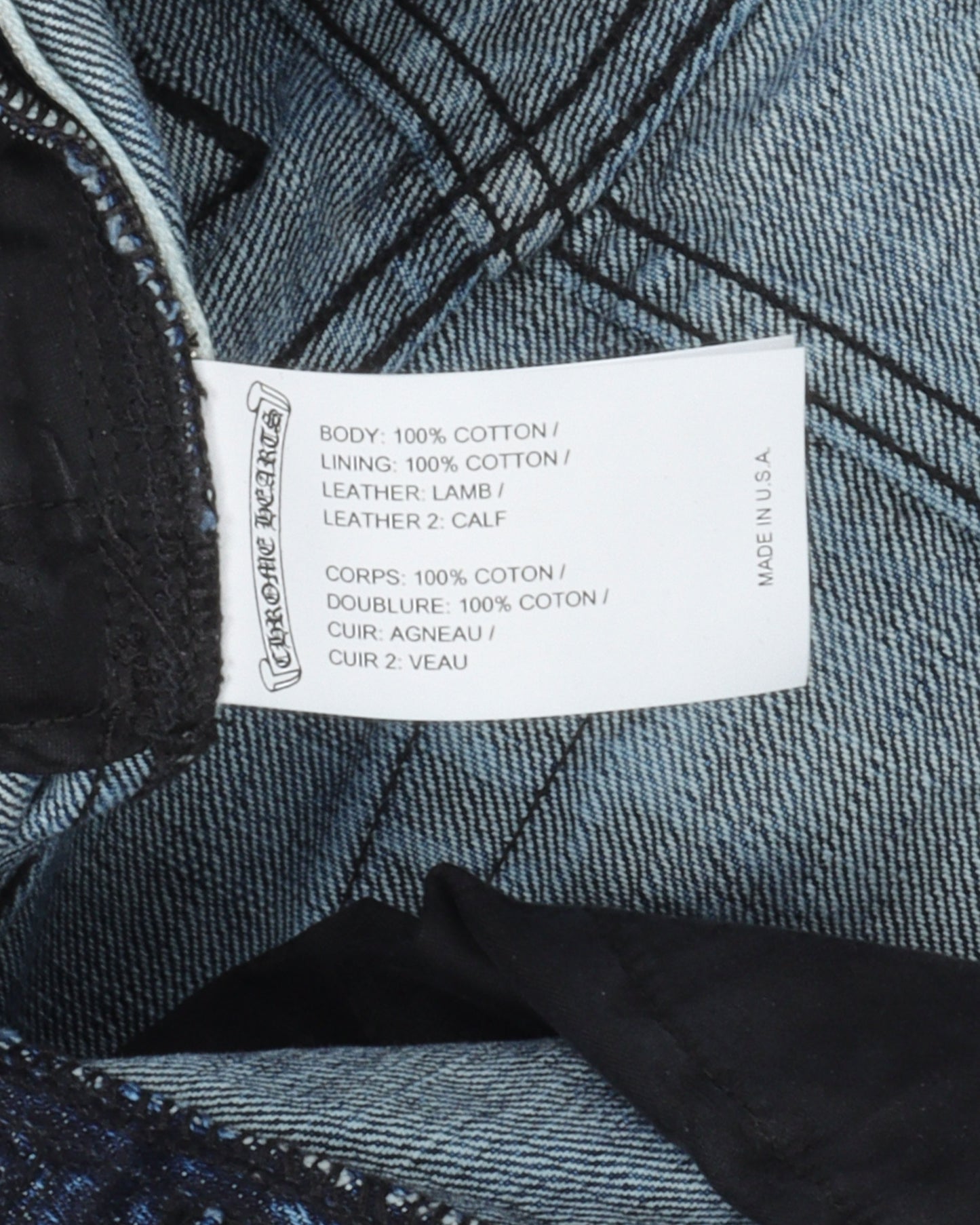 Denim w/ 35 Cross Patches