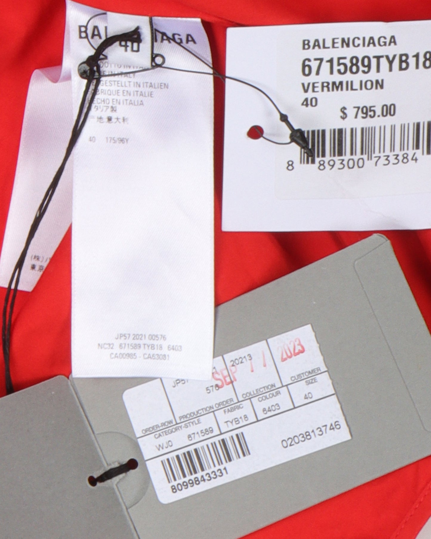 Red Short Sleeve Button Shirt