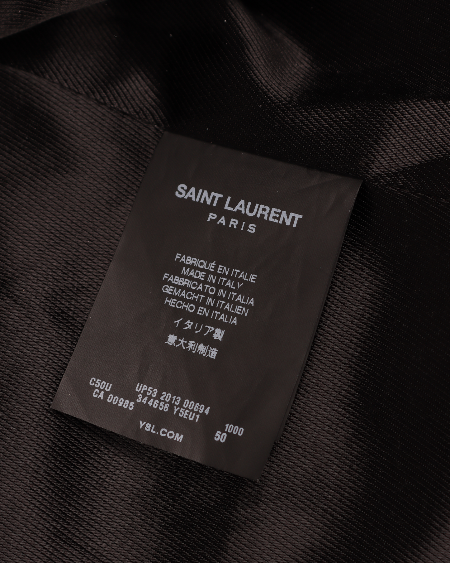 FW13 L17 Double Zip Leather Motorcycle Jacket