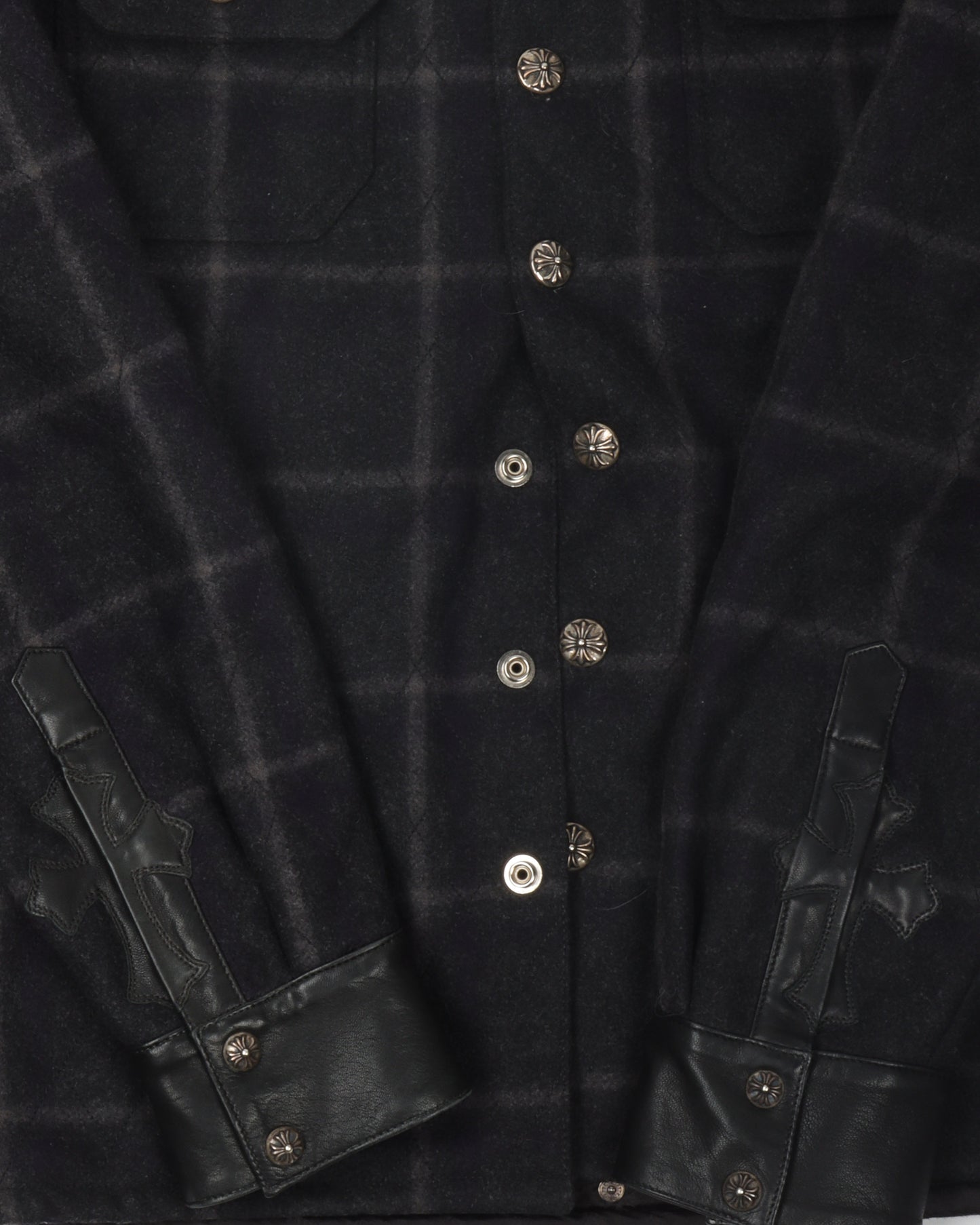 Wool Quilted Flannel Shirt Jacket