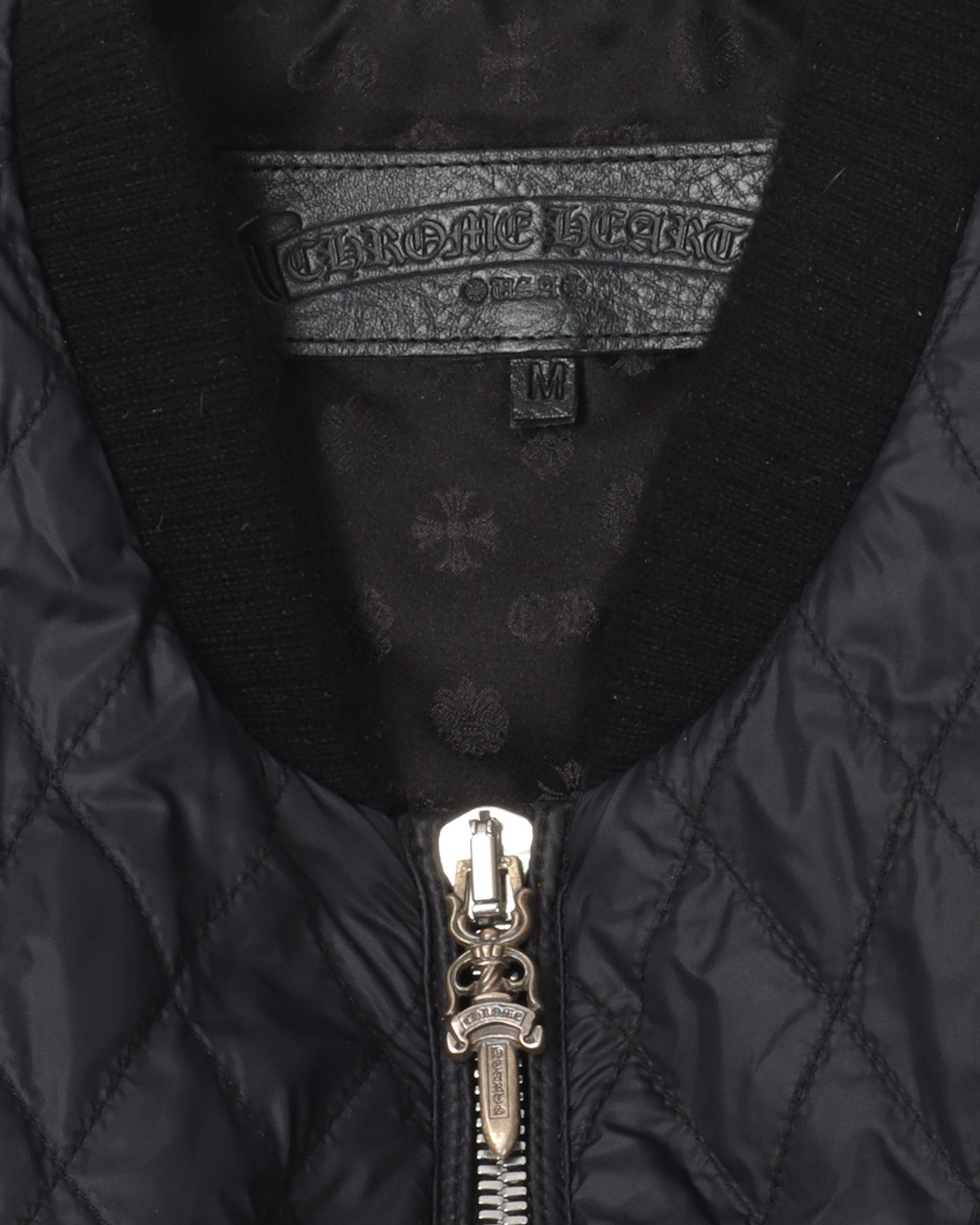 Quilted Vest With Leather Cross