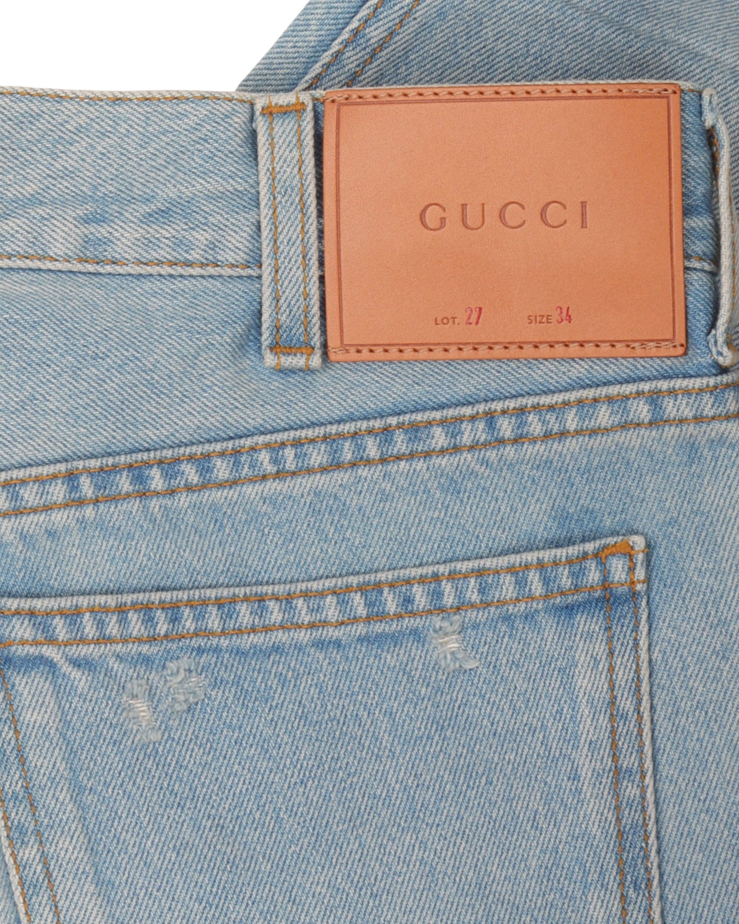 Light Wash Embroidered Jeans